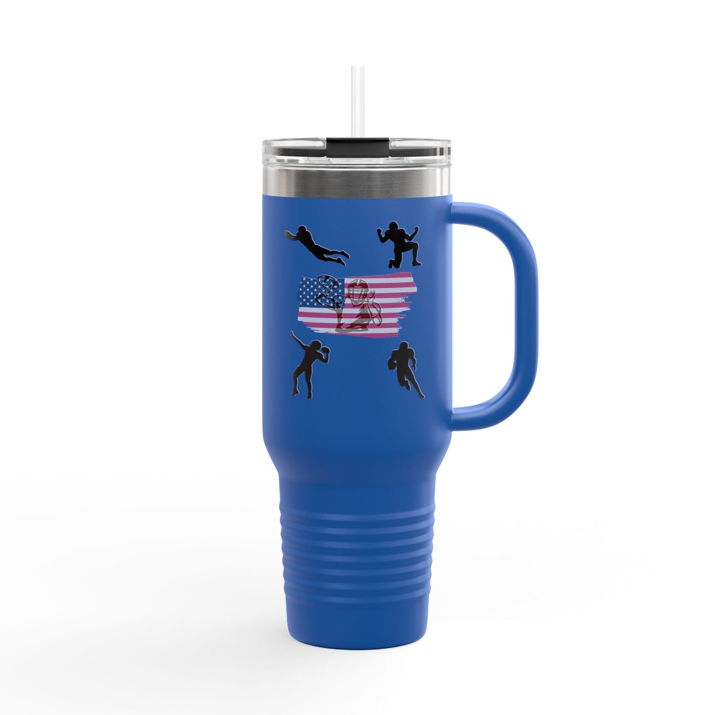 Football Star American Flag 40oz - Perfect for Athletes & Outdoor Adventures