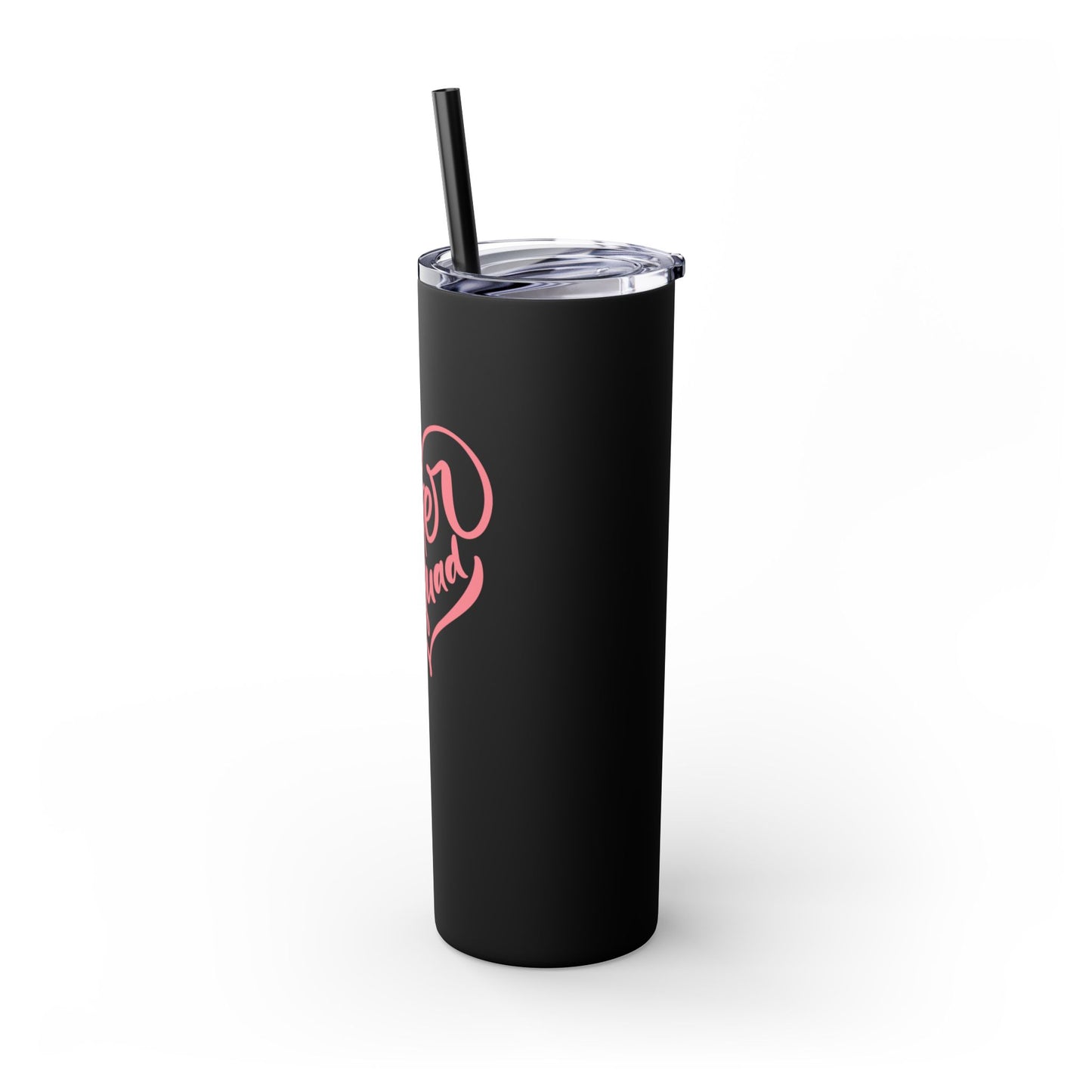 Sister Squad Skinny Tumbler with Straw - 20oz Drinkware for Sisters and Friends