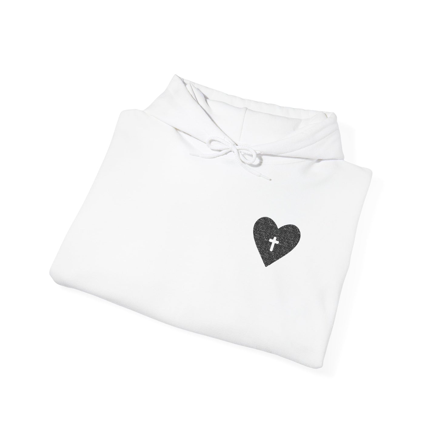 Faith & Comfort Unisex Hooded Sweatshirt - Healing Heart Design