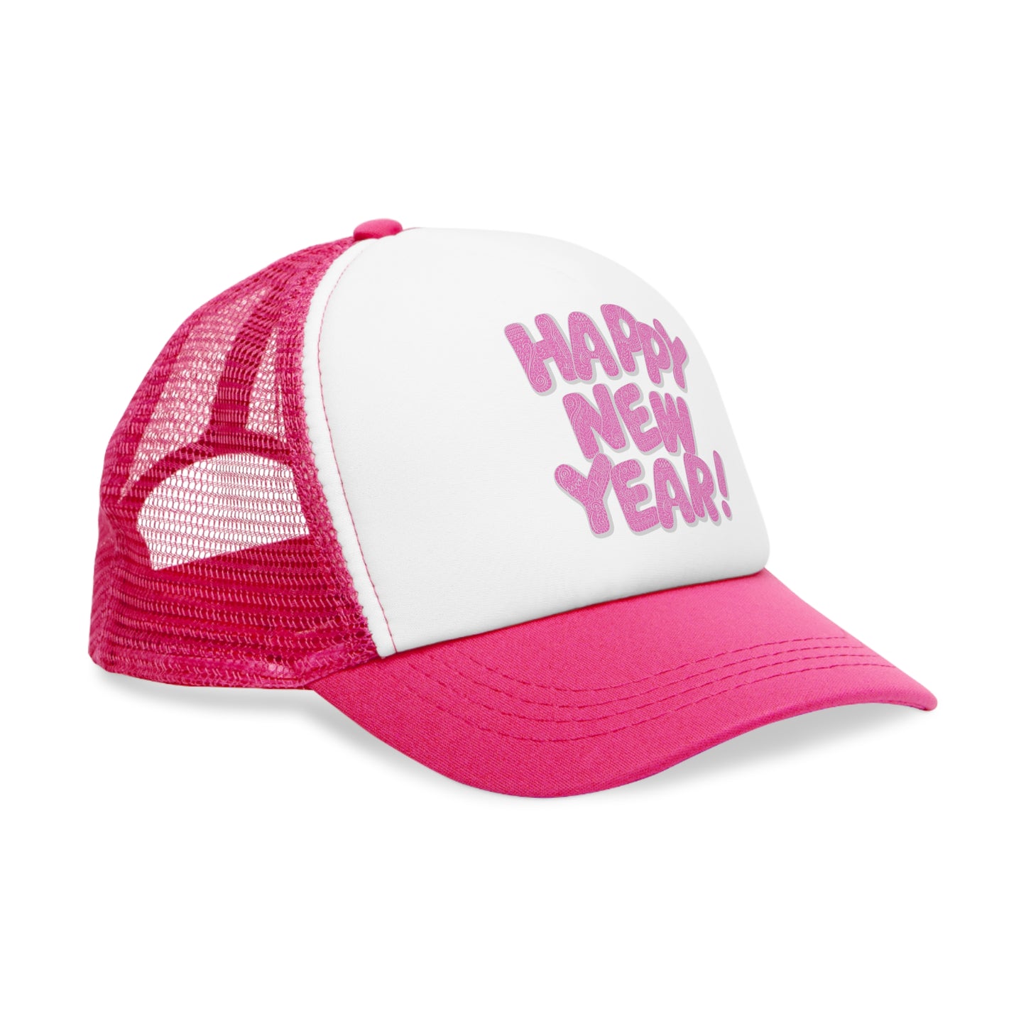 Happy New Year Mesh Cap - Festive and Fun Hat for Celebrations