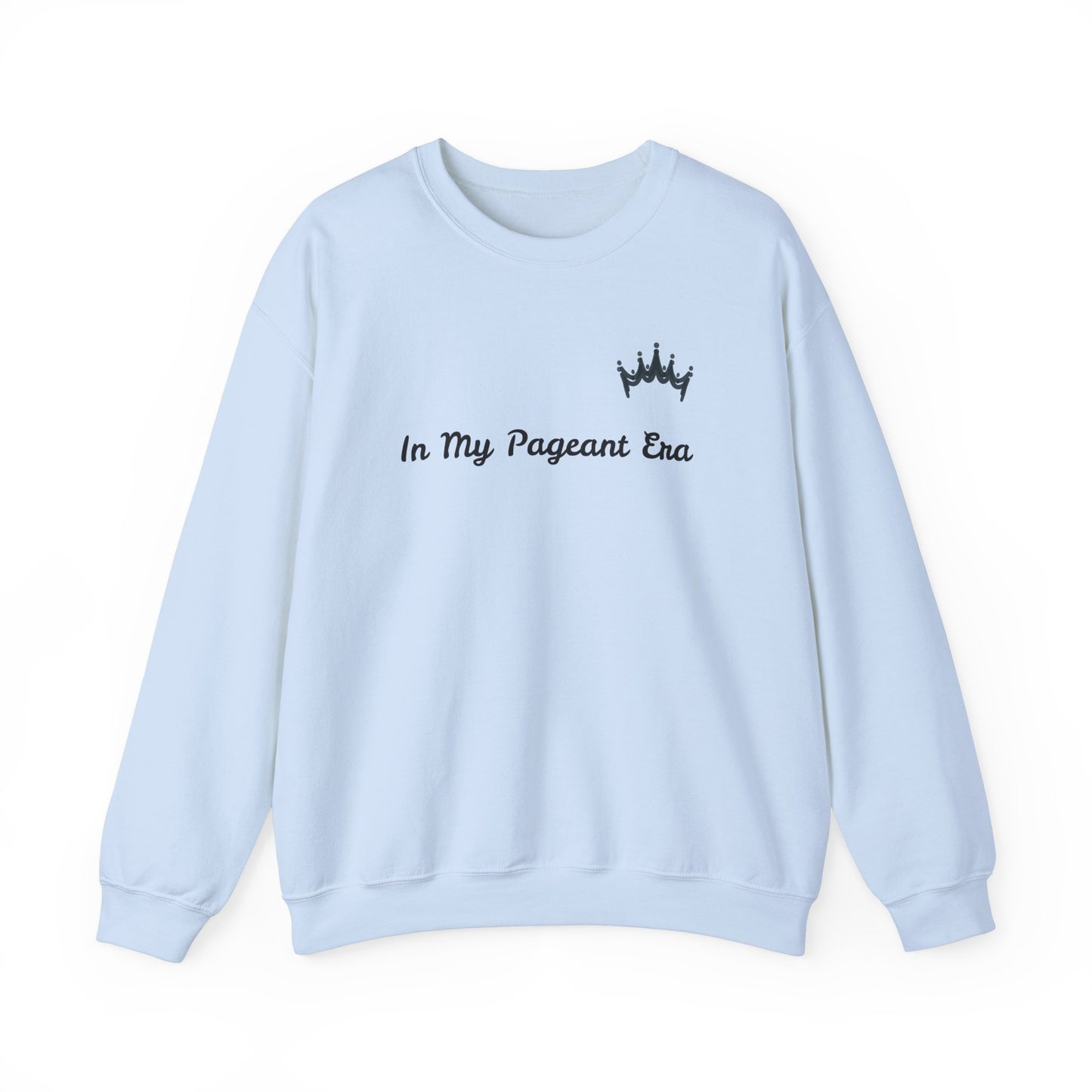 In My Pageant Era Black Crown Unisex Crewneck Sweatshirt - Cozy & Stylish for Pageant Fans