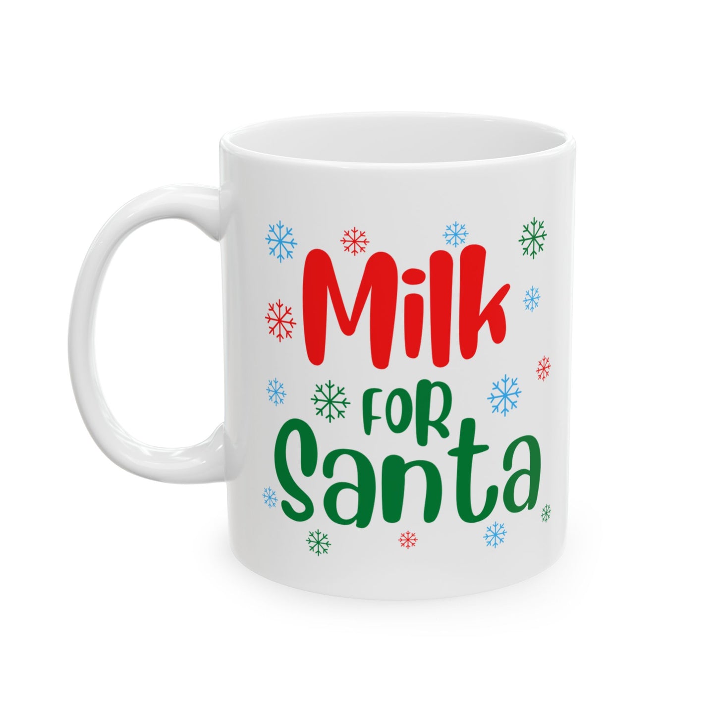 Milk for Santa Ceramic Mug - Holiday Gift for Kids