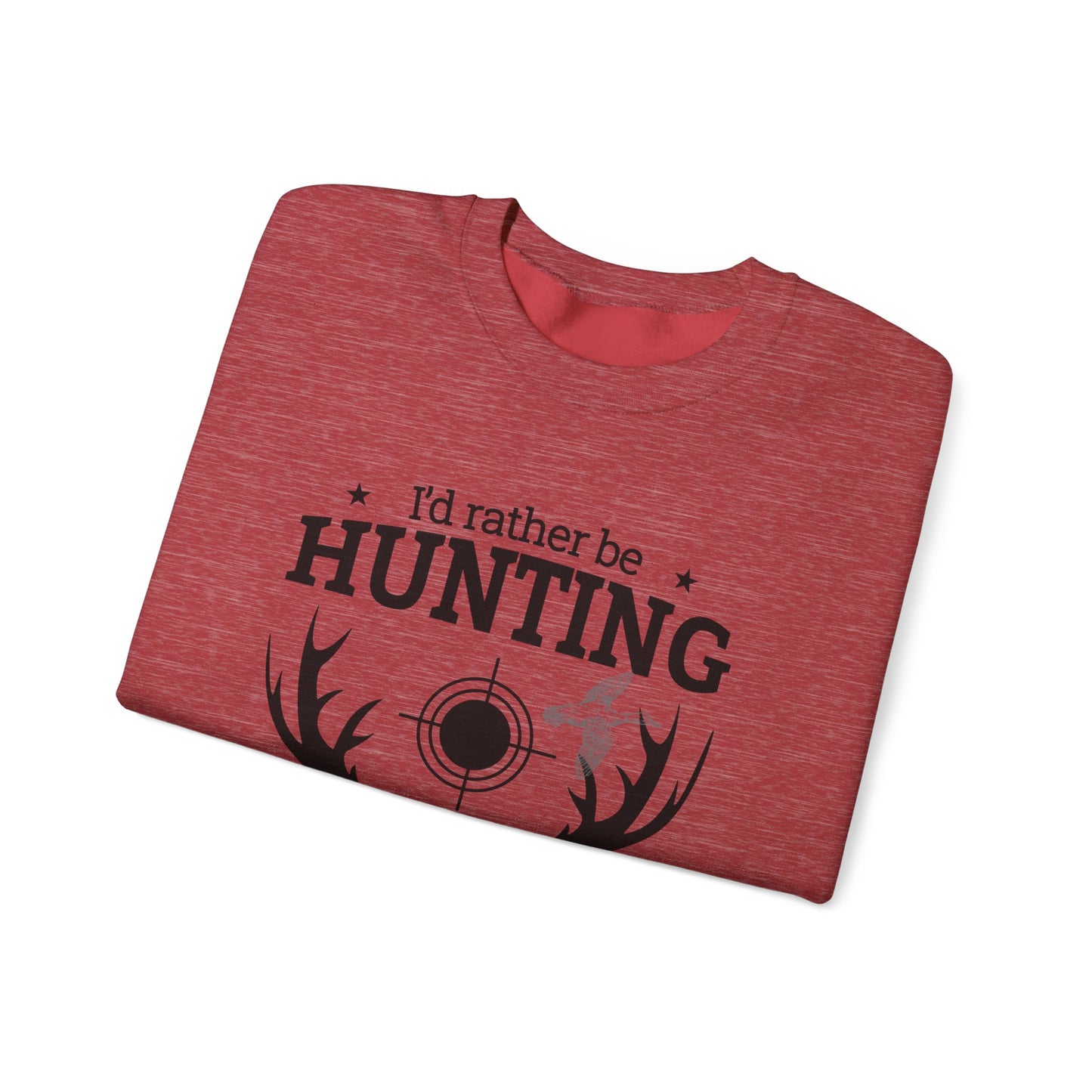 I'd Rather Be Hunting Unisex Crewneck Sweatshirt | Cozy Outdoor Apparel