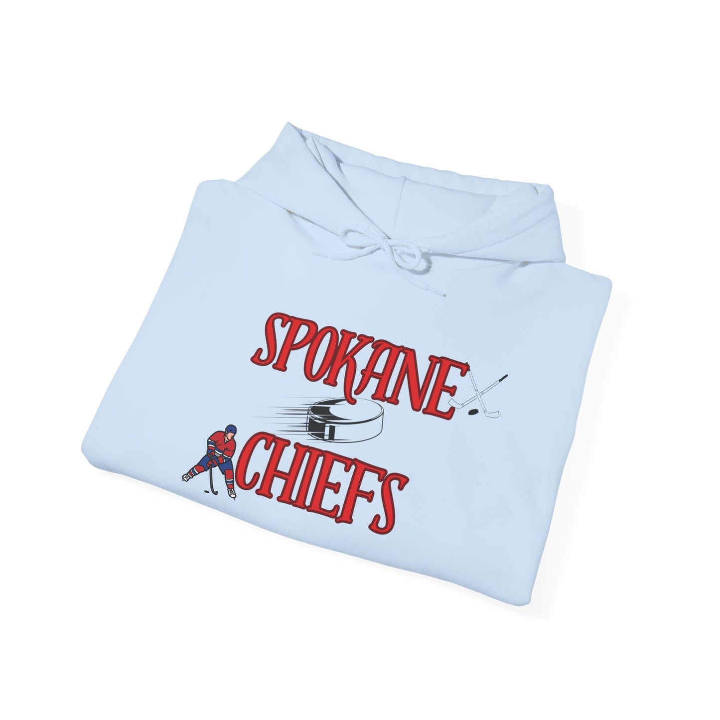 Spokane Chiefs  Red Hockey Sweatshirt | Unisex Heavy Blend™ Hooded Sweatshirt for Fans " Got Chirps?"