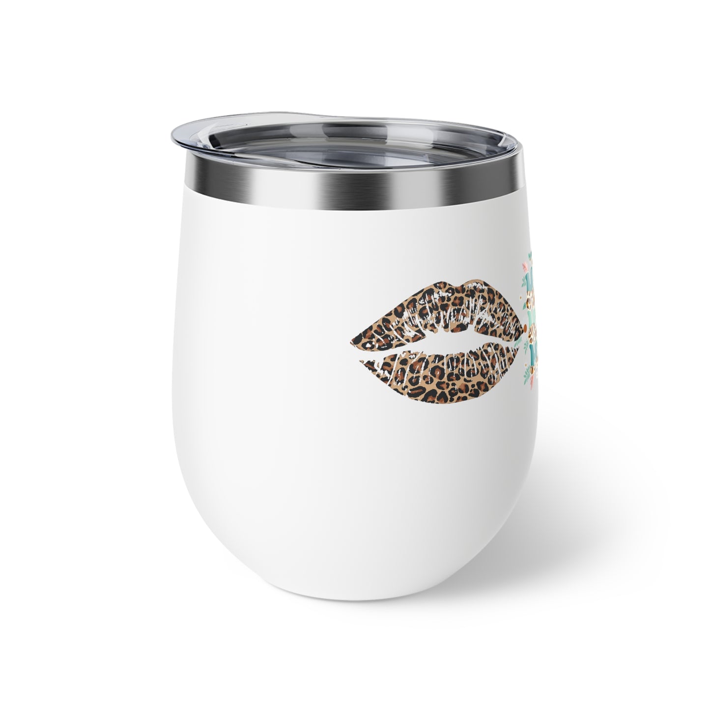 Mama Leopard Copper Insulated Cup - 12oz Wine Tumbler for Moms