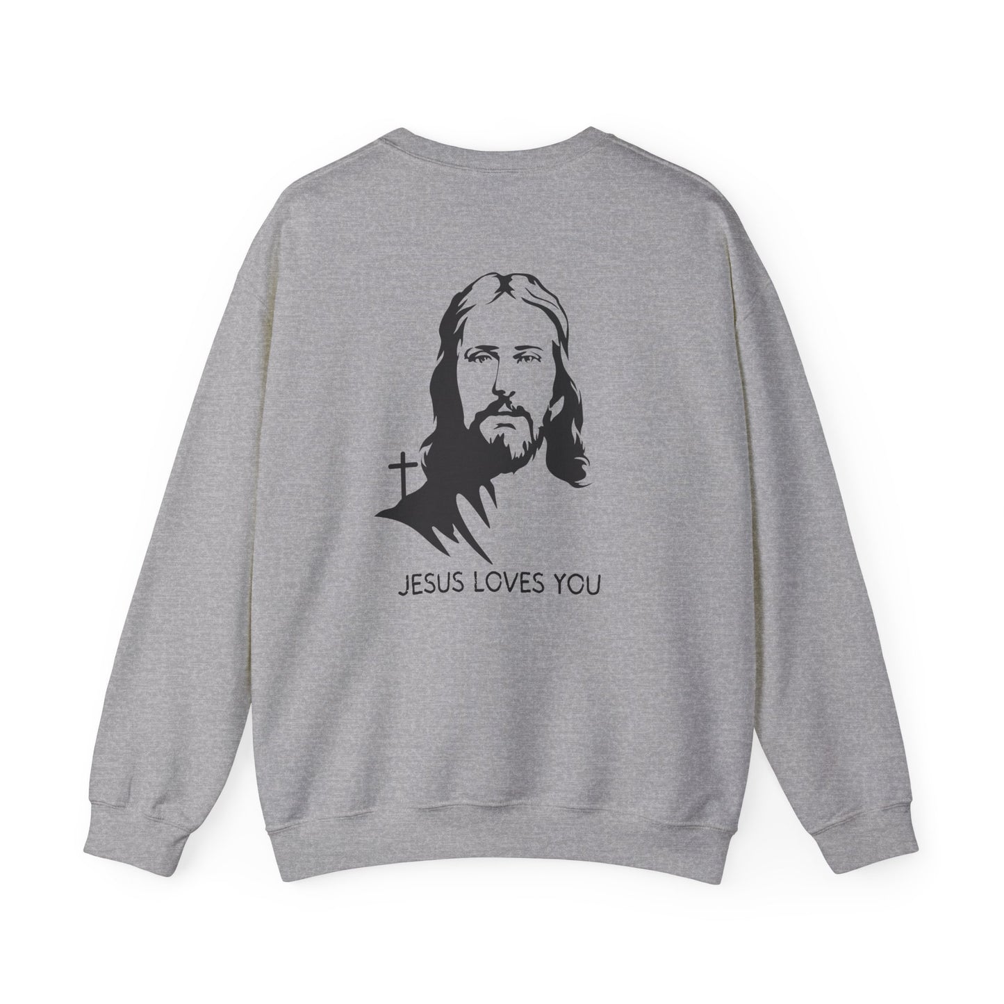 Christian Love Sweatshirt - Jesus Loves You Crewneck