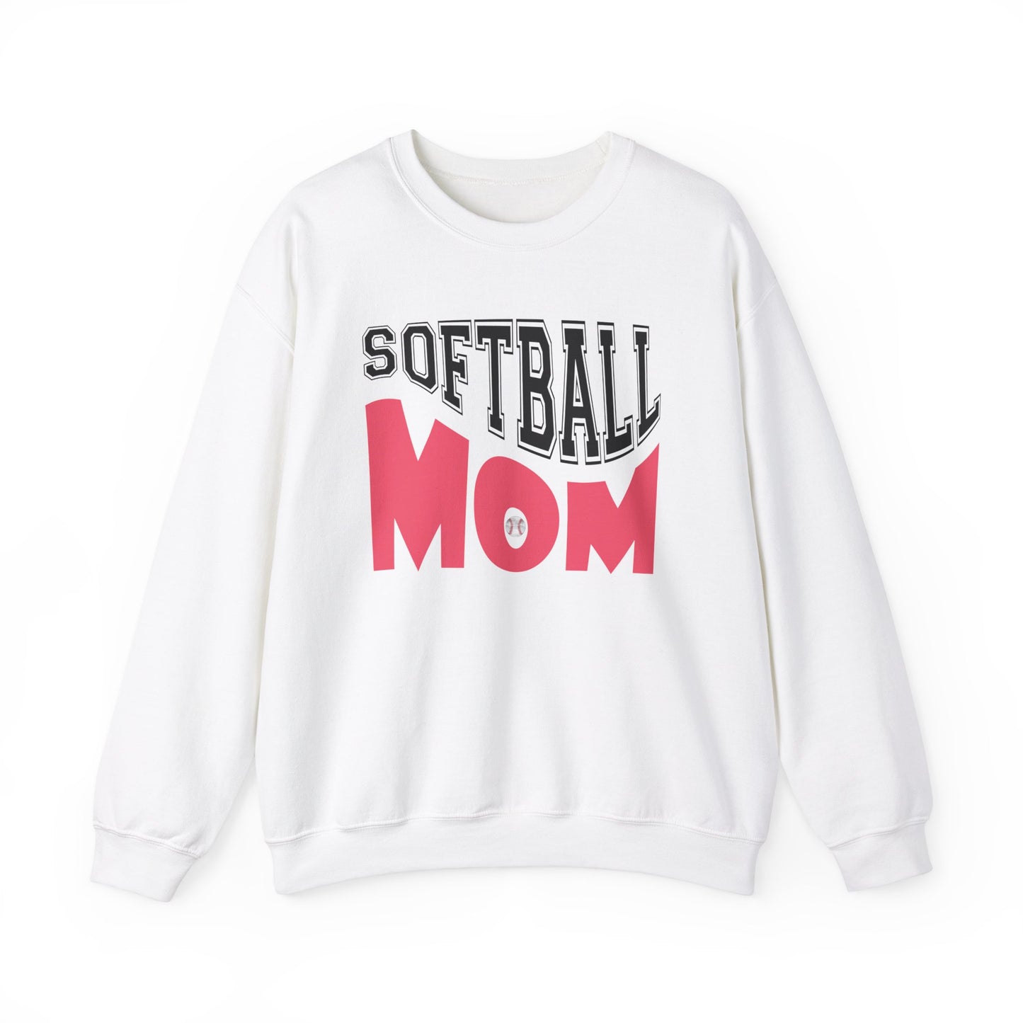 Softball Mom Crewneck Sweatshirt | Unisex Heavy Blend™ | Perfect for Game Days and Celebrations