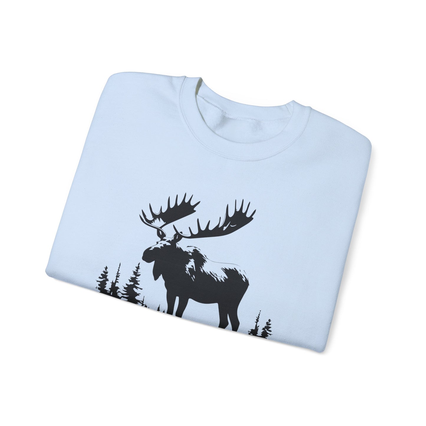 Moose Graphic Unisex Crewneck Sweatshirt - Cozy Nature Apparel