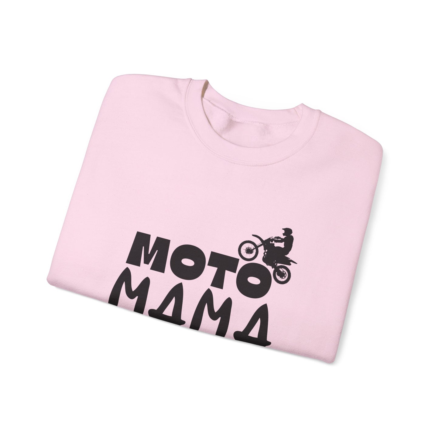 Moto Mama Unisex Heavy Blend™ Crewneck Sweatshirt - Perfect for Bikers & Moms