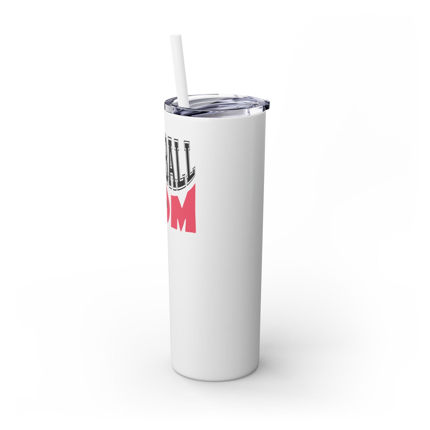 Football Mom 20oz Skinny Tumbler with Straw - Perfect for Game Day!