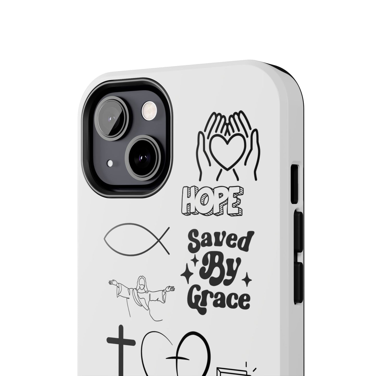 Inspirational Tough Phone Case - Faith, Hope & Grace Design