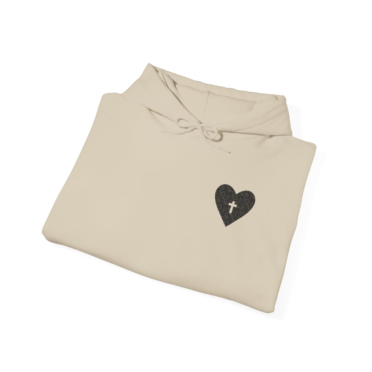 Faith & Comfort Unisex Hooded Sweatshirt - Healing Heart Design