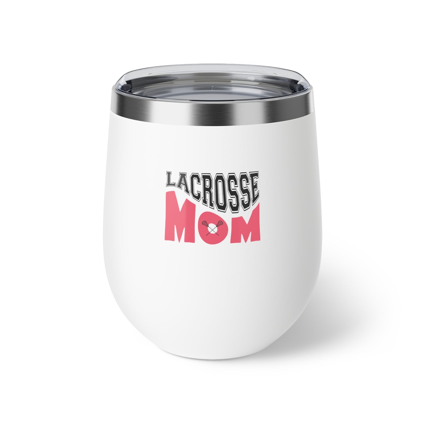 Lacrosse Mom 12oz Copper Vacuum Insulated Cup - Perfect Gift for Sports Moms