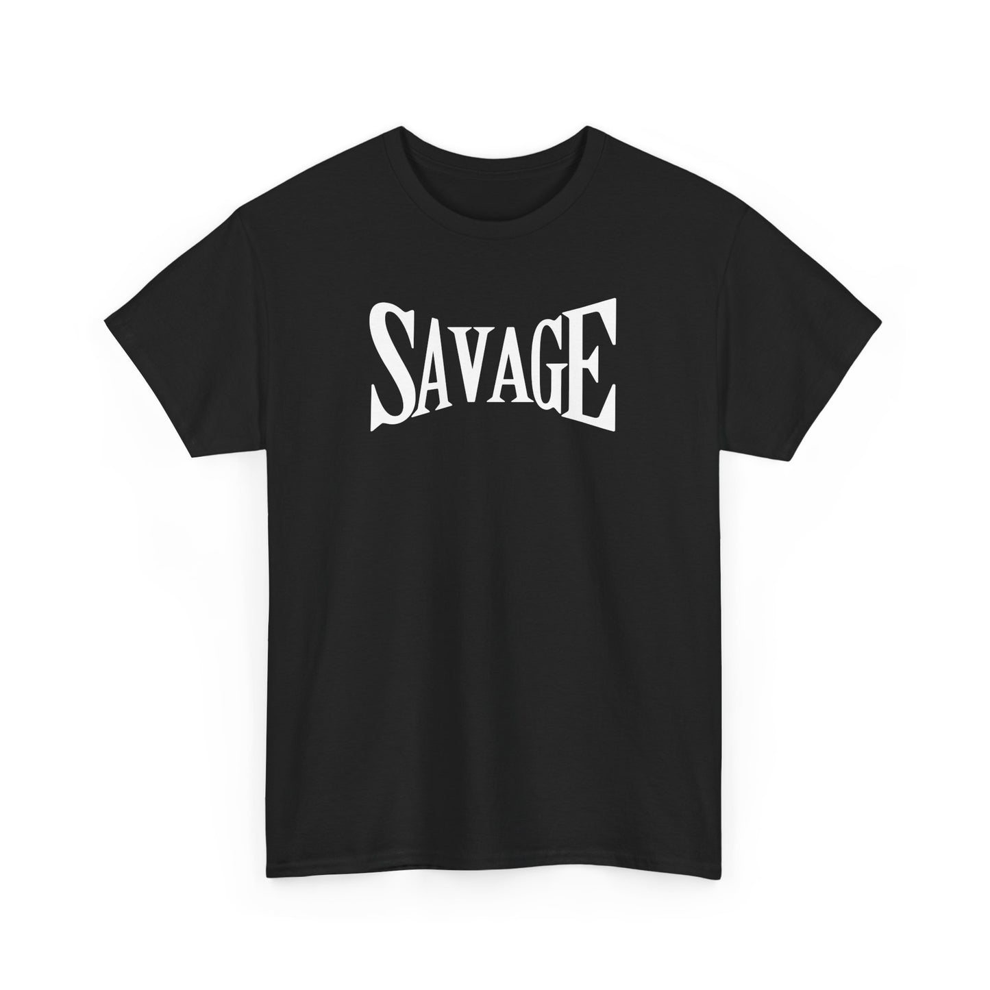 Savage Unisex Heavy Cotton Tee - Bold Graphic Tee for Statement Style