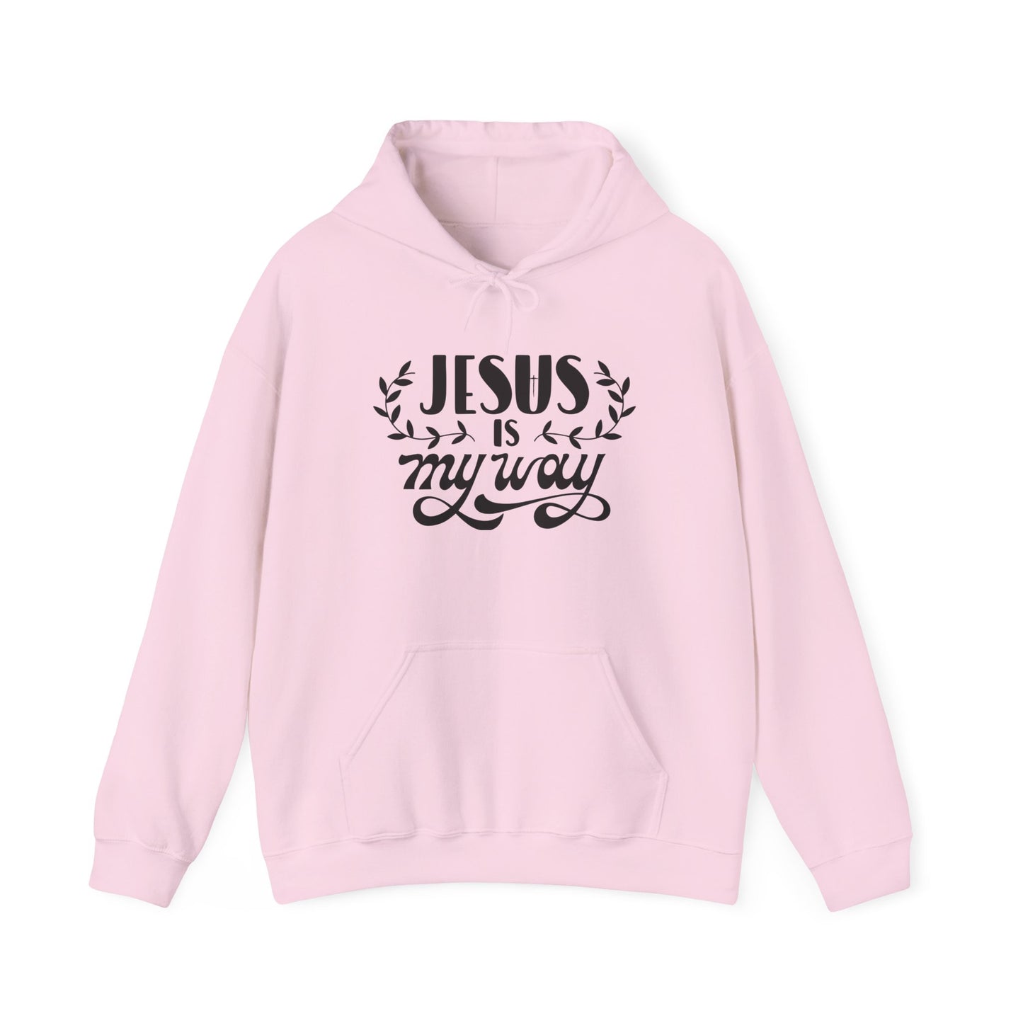 Faith-Inspired Unisex Hooded Sweatshirt – "Jesus is My Way"