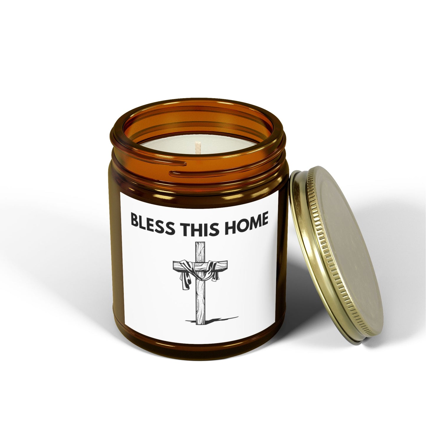 Bless This Home Scented Candle – Coconut Apricot Wax (4oz, 9oz)