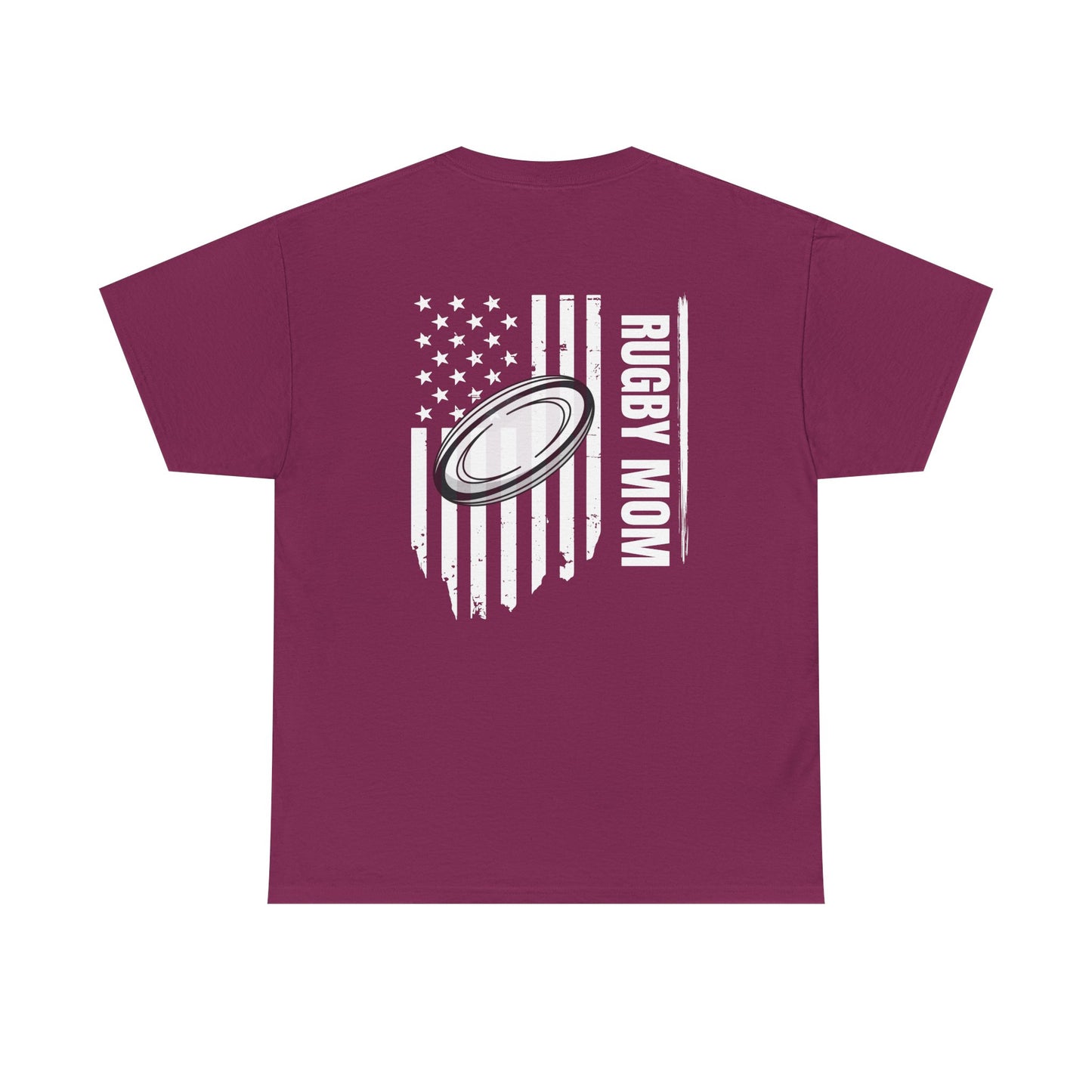 RUGBY mom America - Stylish Football Graphic Tee for Game Day Enthusiasts