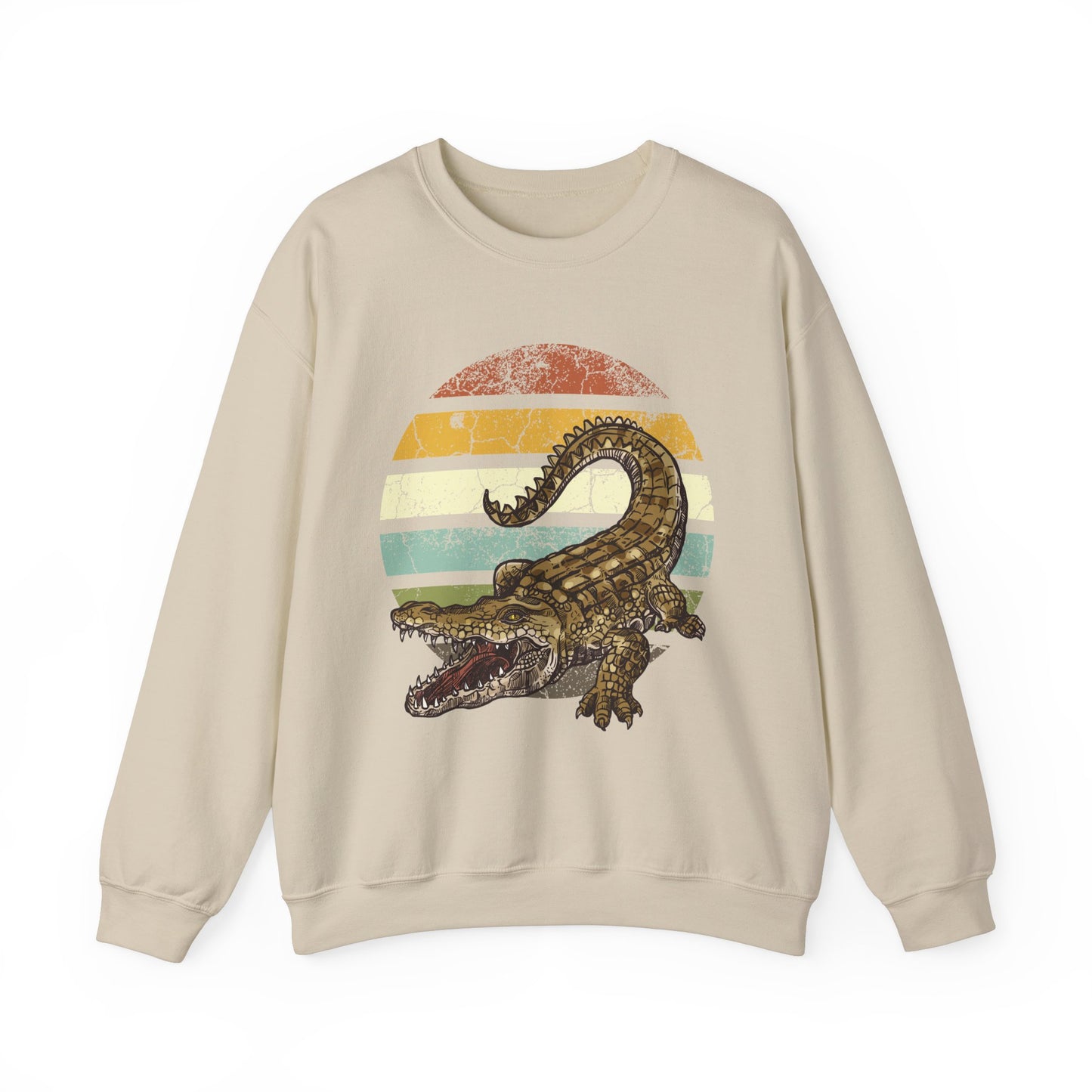 Retro Alligator Graphic Crewneck Sweatshirt