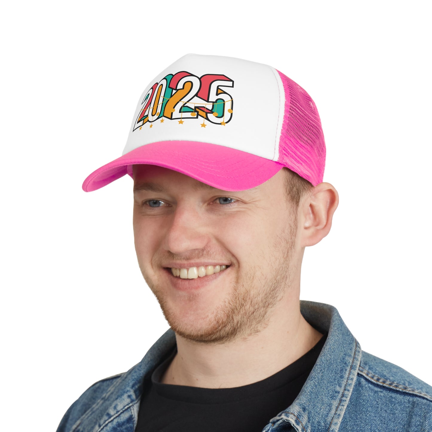 New Years Retro 2025 Mesh Cap - Perfect for Celebrations and Everyday Style