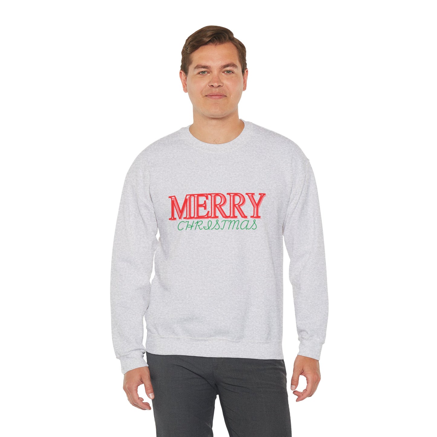 Merry Christmas Sweatshirt - Unisex Heavy Blend™ Crewneck for Festive Comfort