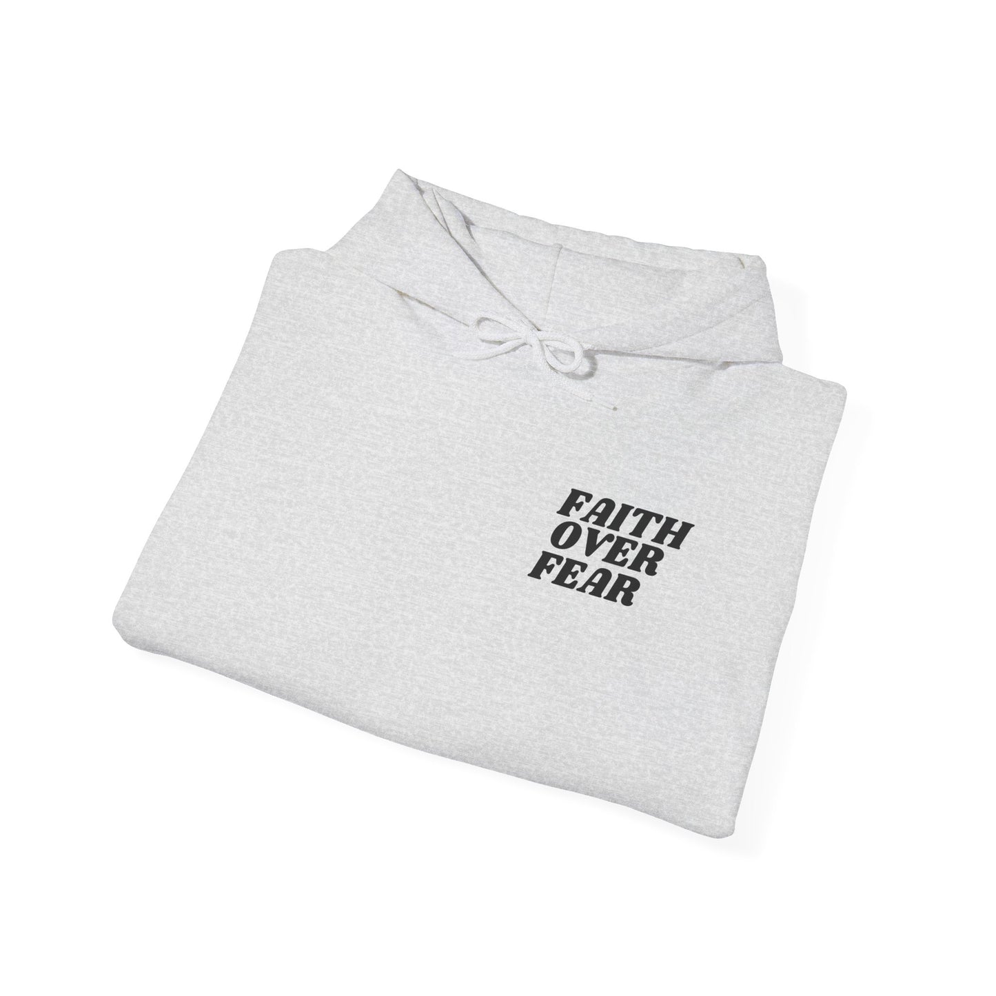 Faith Over Fear Unisex Heavy Blend™ Hoodie - Inspirational Motivational Sweatshirt