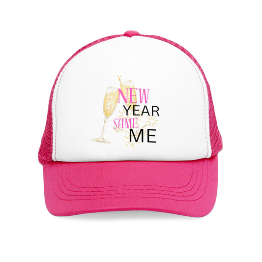 New Year Same Me Celebration Mesh Cap | Fun Party Hat for Festive Events