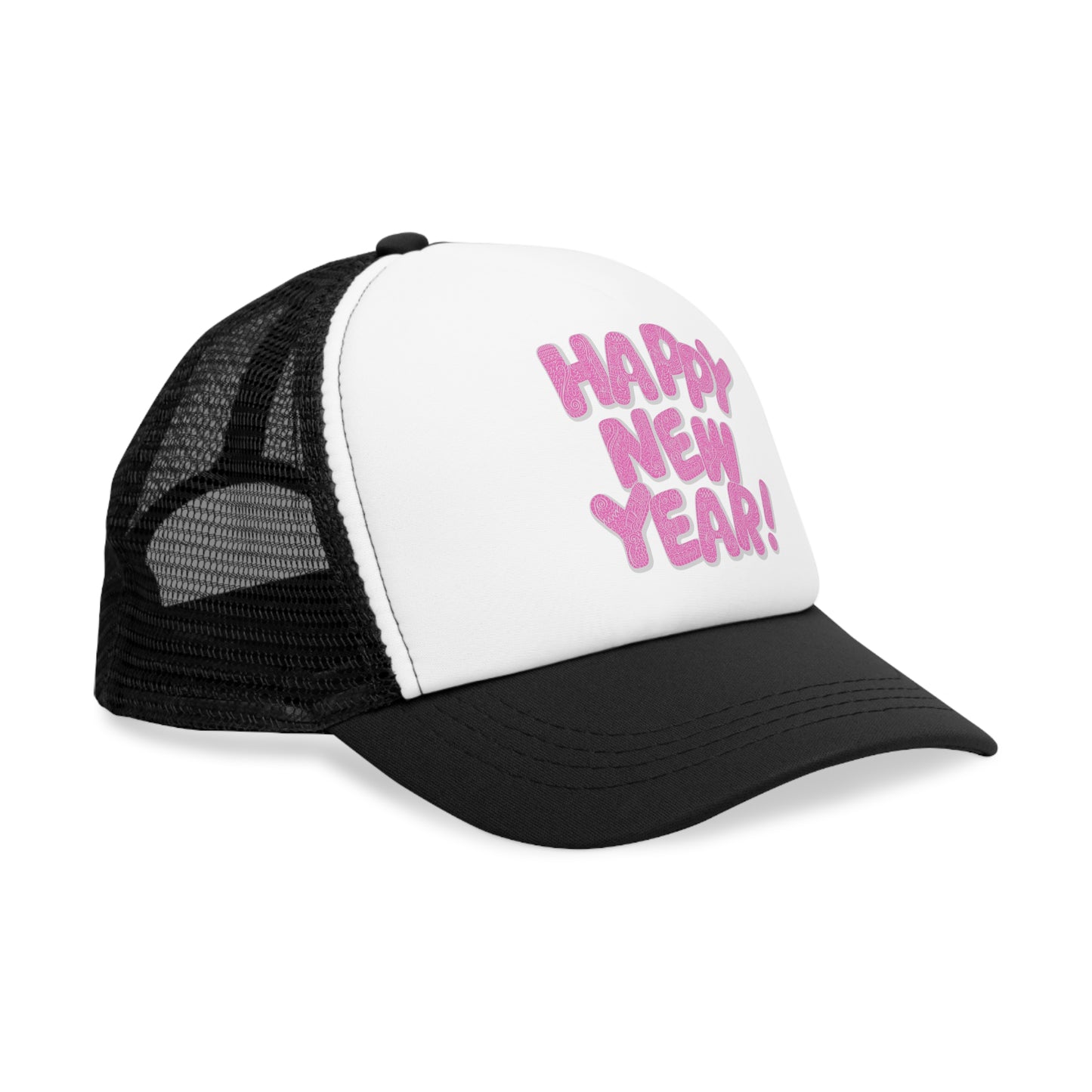 Happy New Year Mesh Cap - Festive and Fun Hat for Celebrations