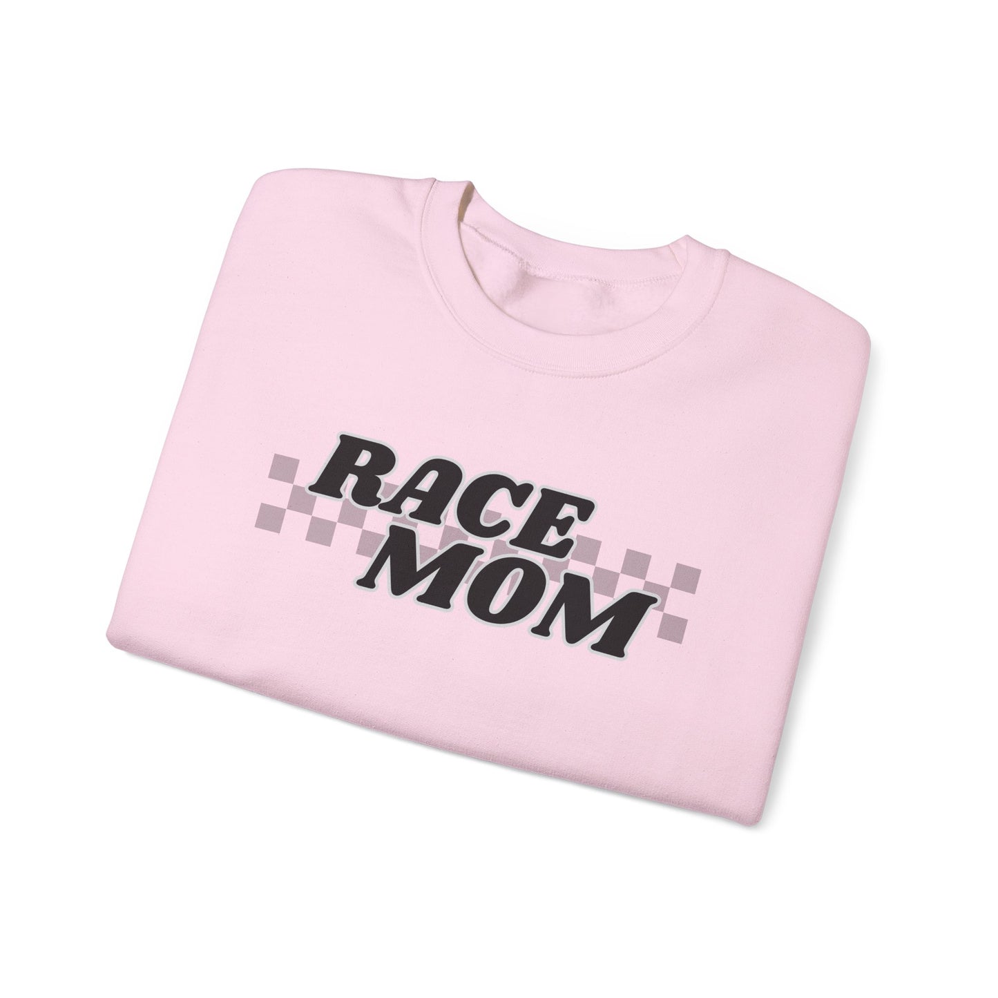 Race Mom Unisex Heavy Blend™ Crewneck Sweatshirt - Perfect Gift for Racing Enthusiast Moms