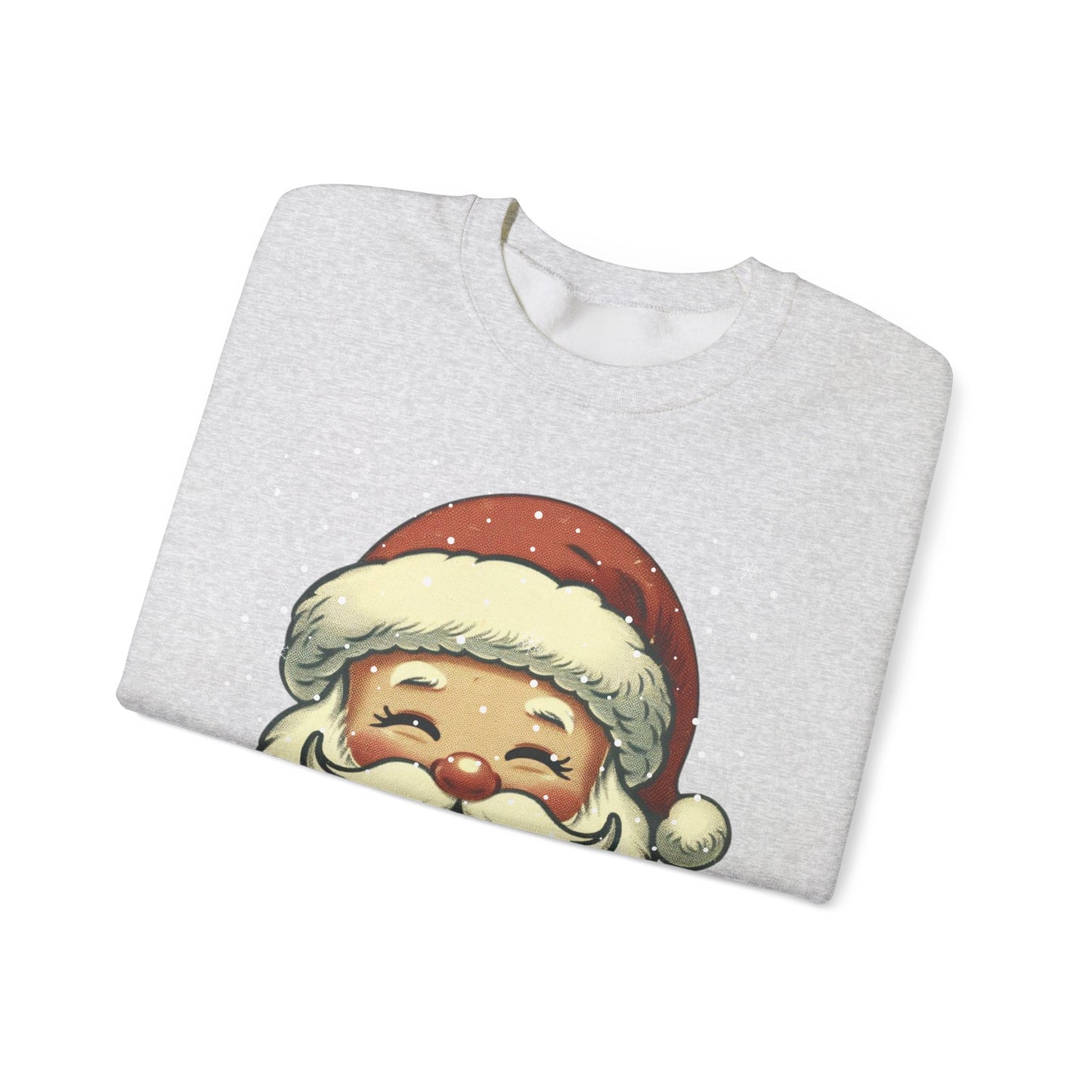 Vintage Santa Face Unisex Heavy Blend™ Crewneck Sweatshirt