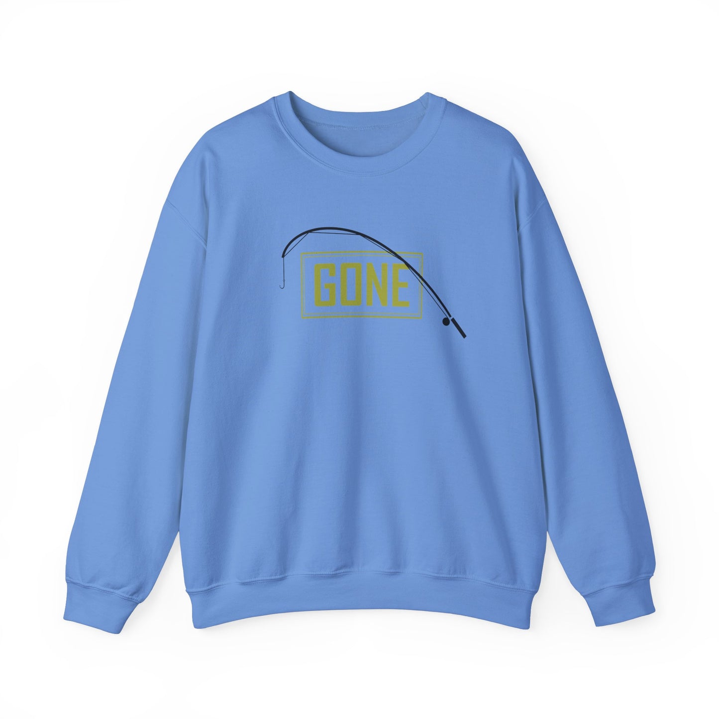 Gone fishing Green Unisex Crewneck Sweatshirt - Perfect for Outdoor Lovers