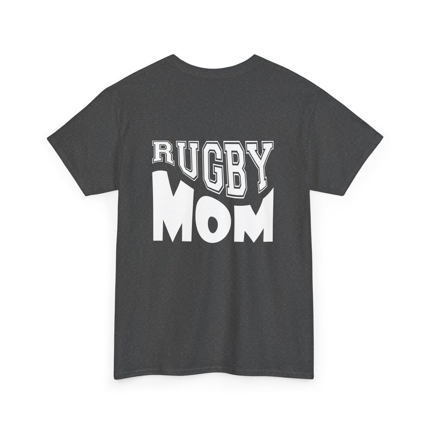 Rugby Mom Unisex Heavy Cotton Tee - Sporty Graphic T-shirt for Rugby Fans
