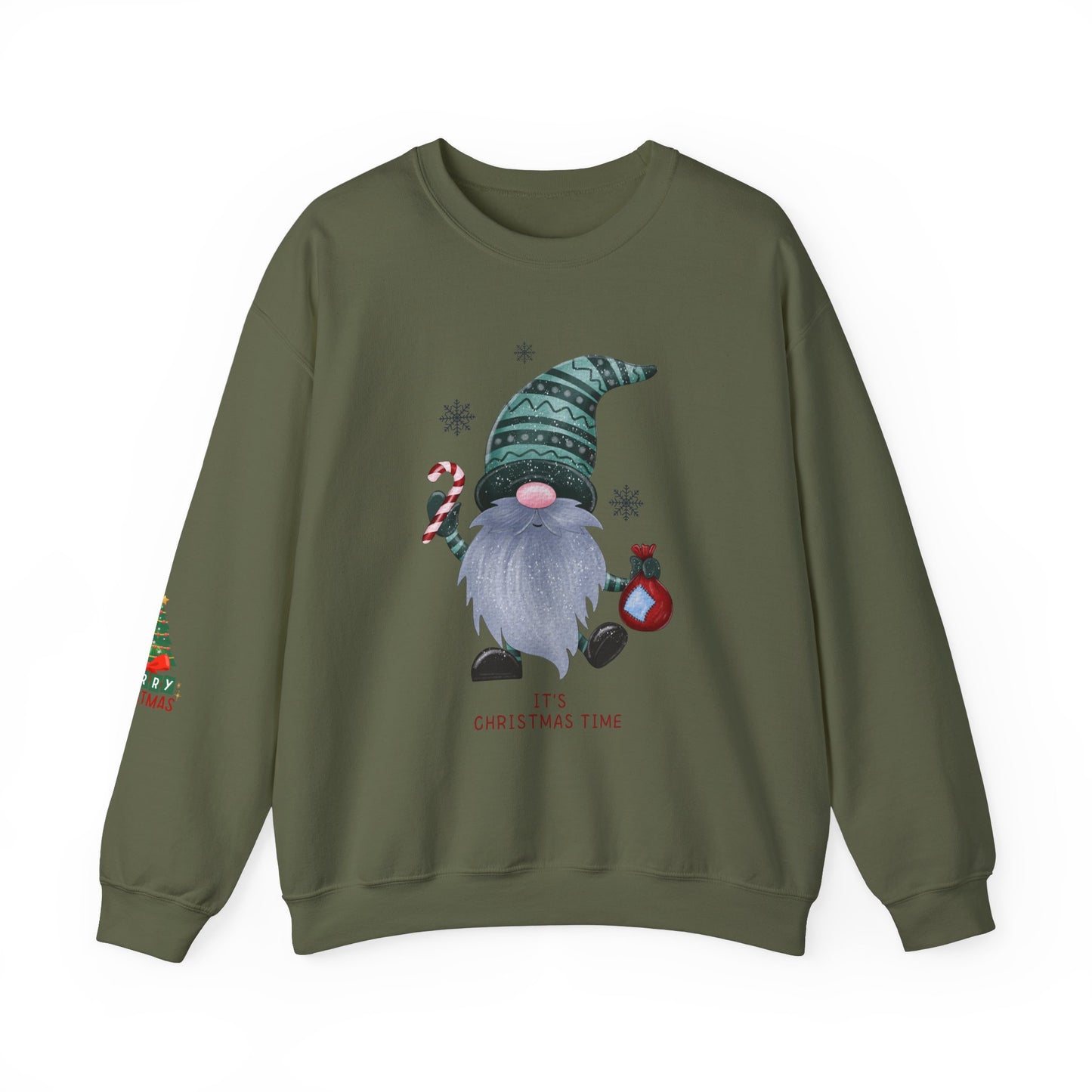 Christmas Gnome Crewneck Sweatshirt - It's Christmas Time