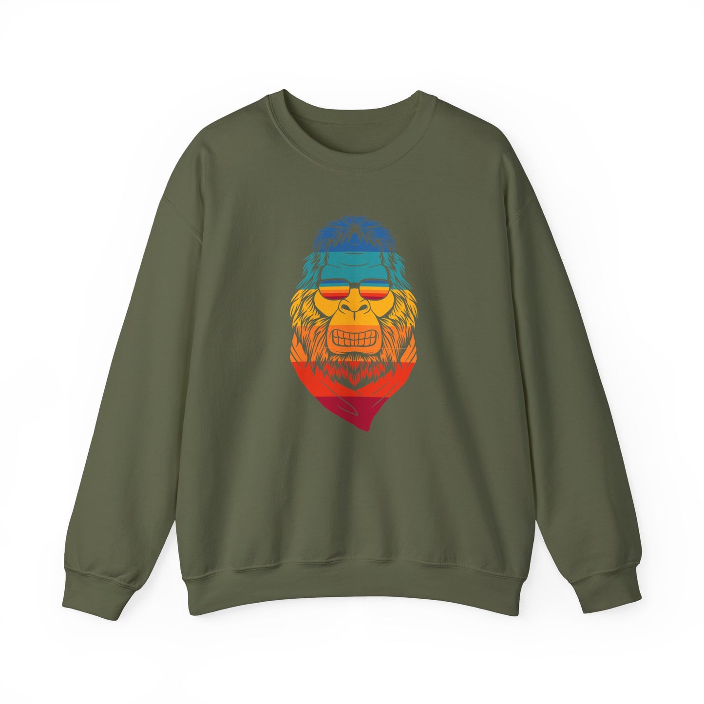 Chill Vibes Sunglass Gorilla Print Unisex Crewneck Sweatshirt