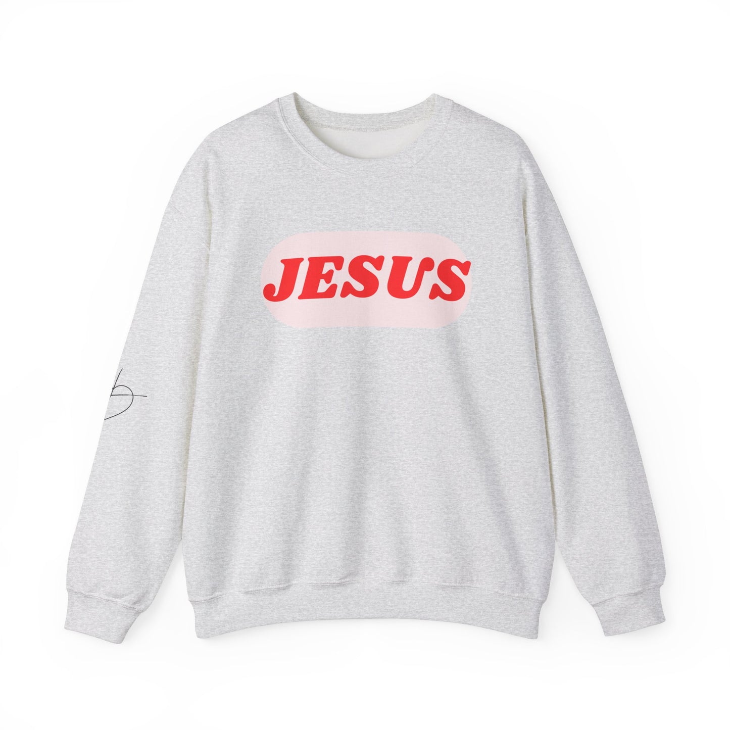 Faith-Inspired Unisex Crewneck Sweatshirt - JESUS Graphic