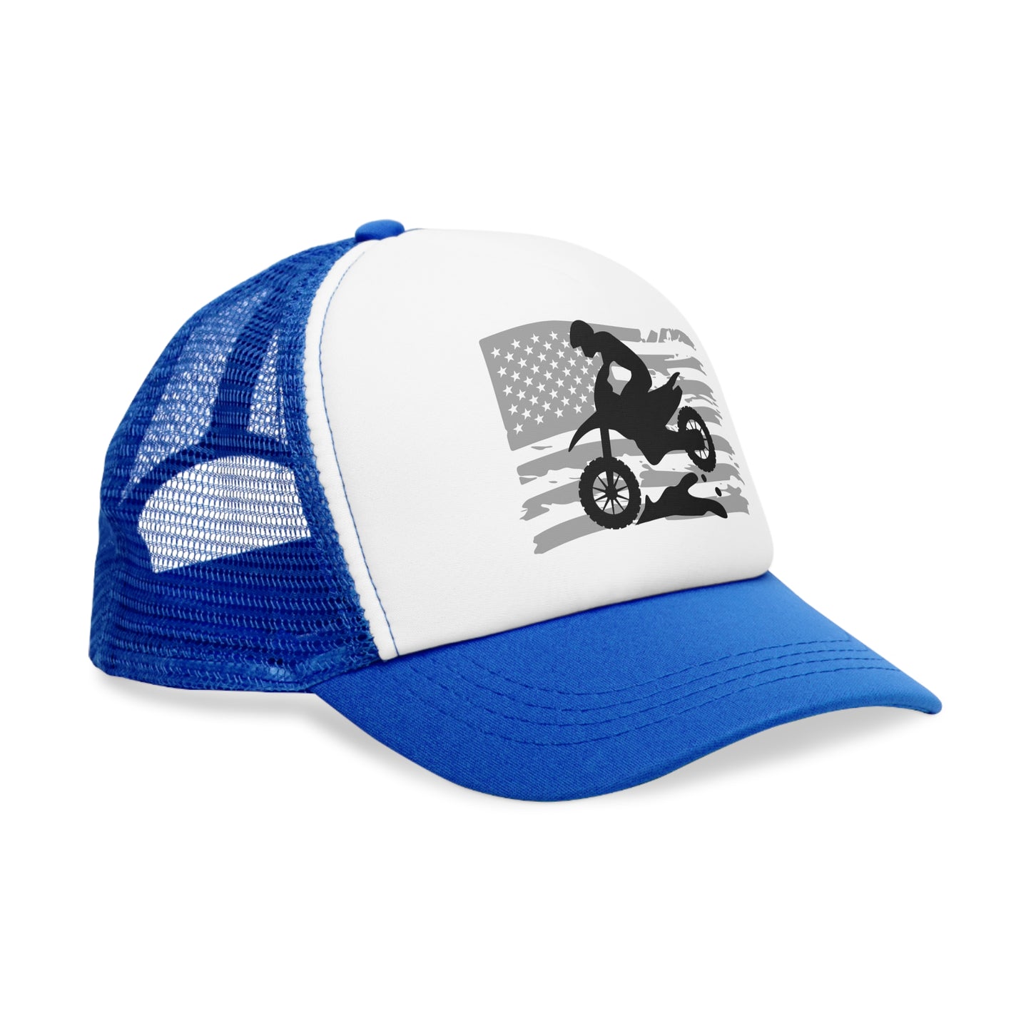 Patriotic Motocross Mesh Cap - Perfect for Riders and Fans