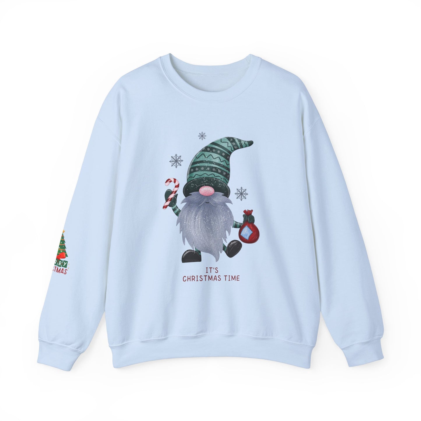 Christmas Gnome Crewneck Sweatshirt - It's Christmas Time