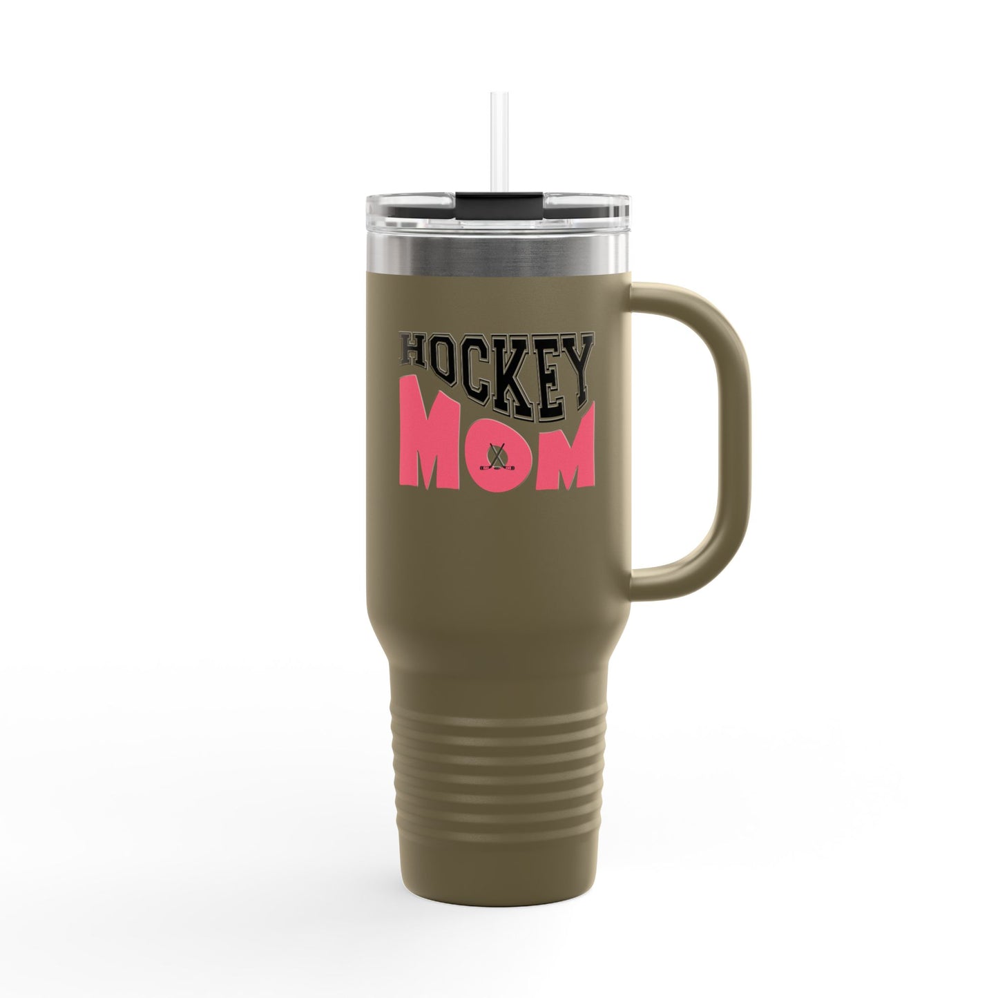 Hockey Mom Insulated Travel Mug | 40oz Coffee Cup for Sporty Moms