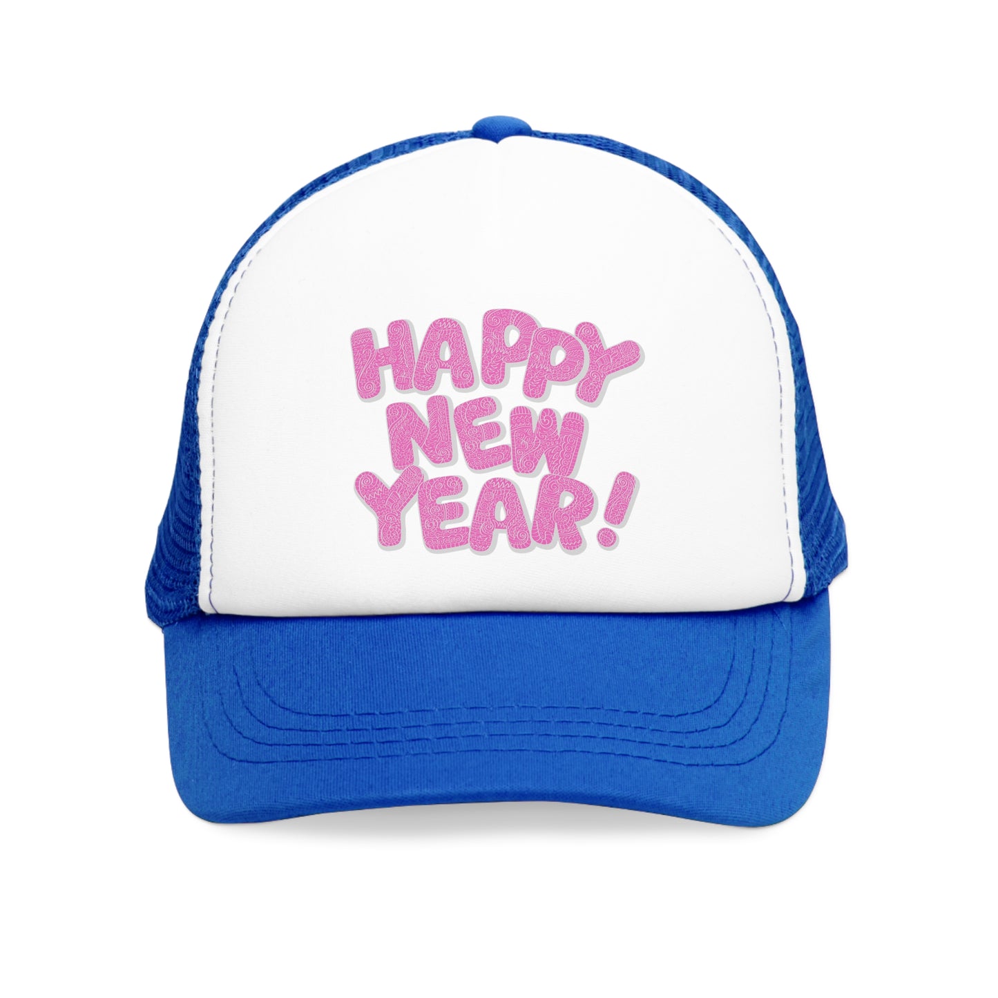 Happy New Year Mesh Cap - Festive and Fun Hat for Celebrations