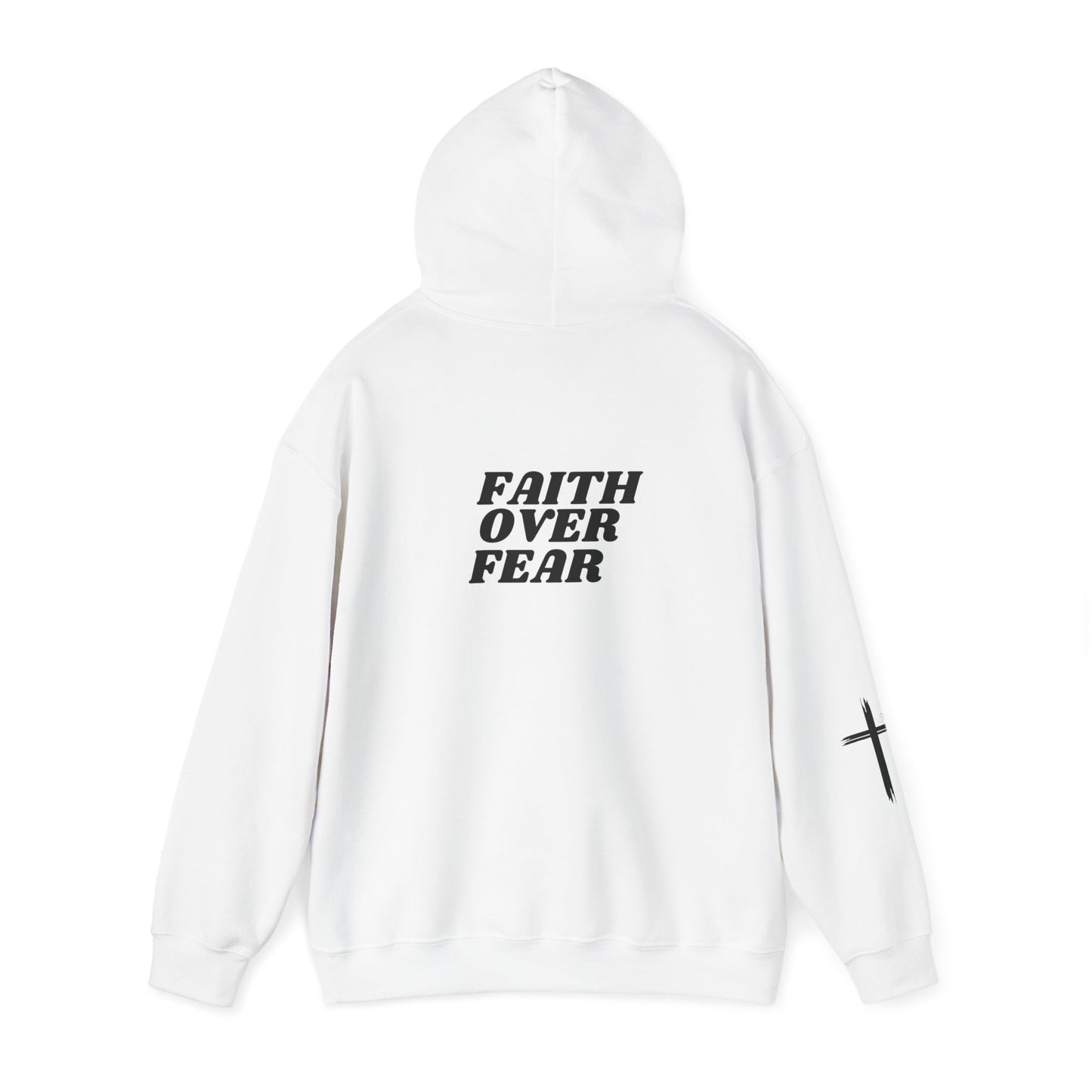 Faith Over Fear Unisex Heavy Blend™ Hoodie - Inspirational Motivational Sweatshirt