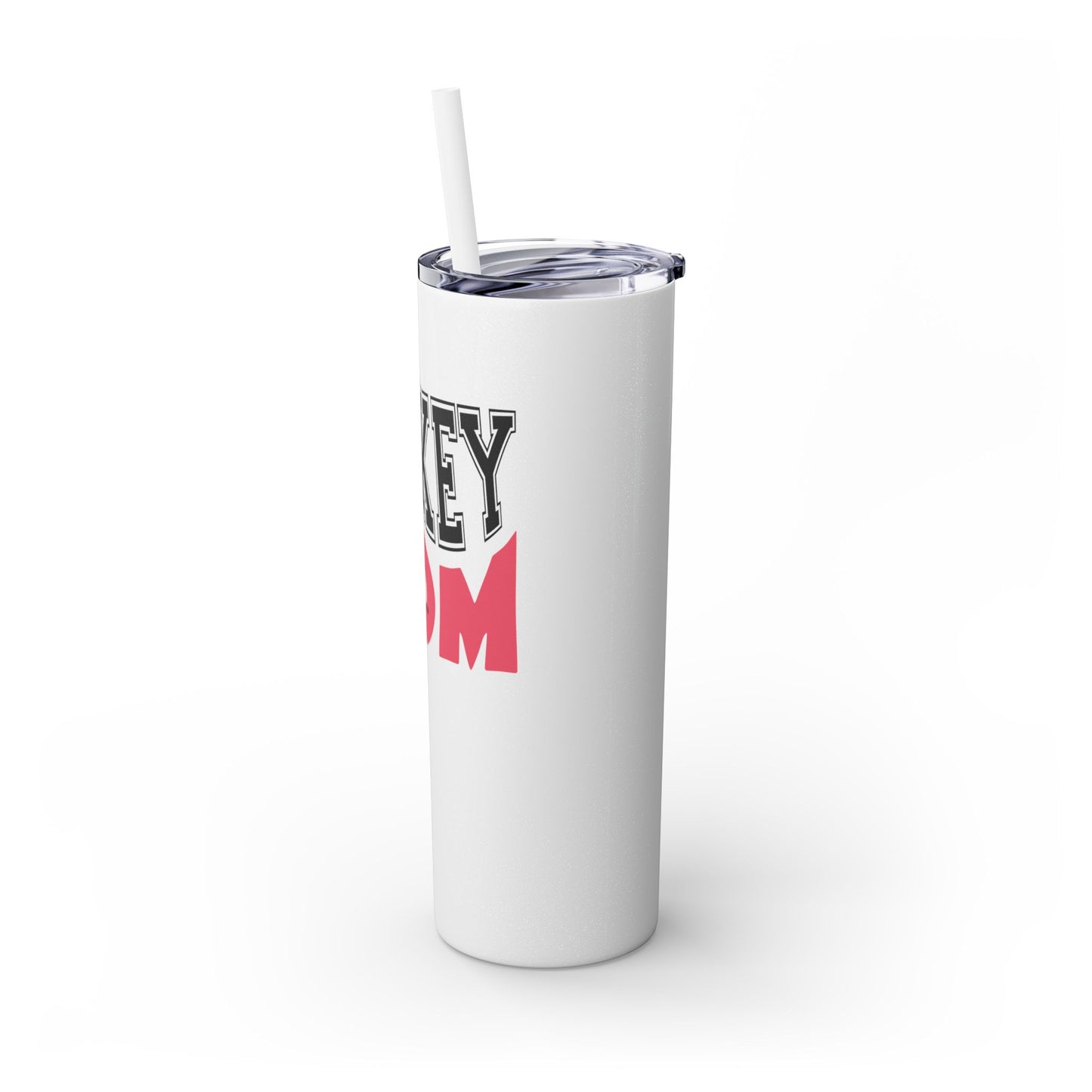 Hockey Mom 20oz Skinny Tumbler with Straw - Perfect Gift for Sports Enthusiasts