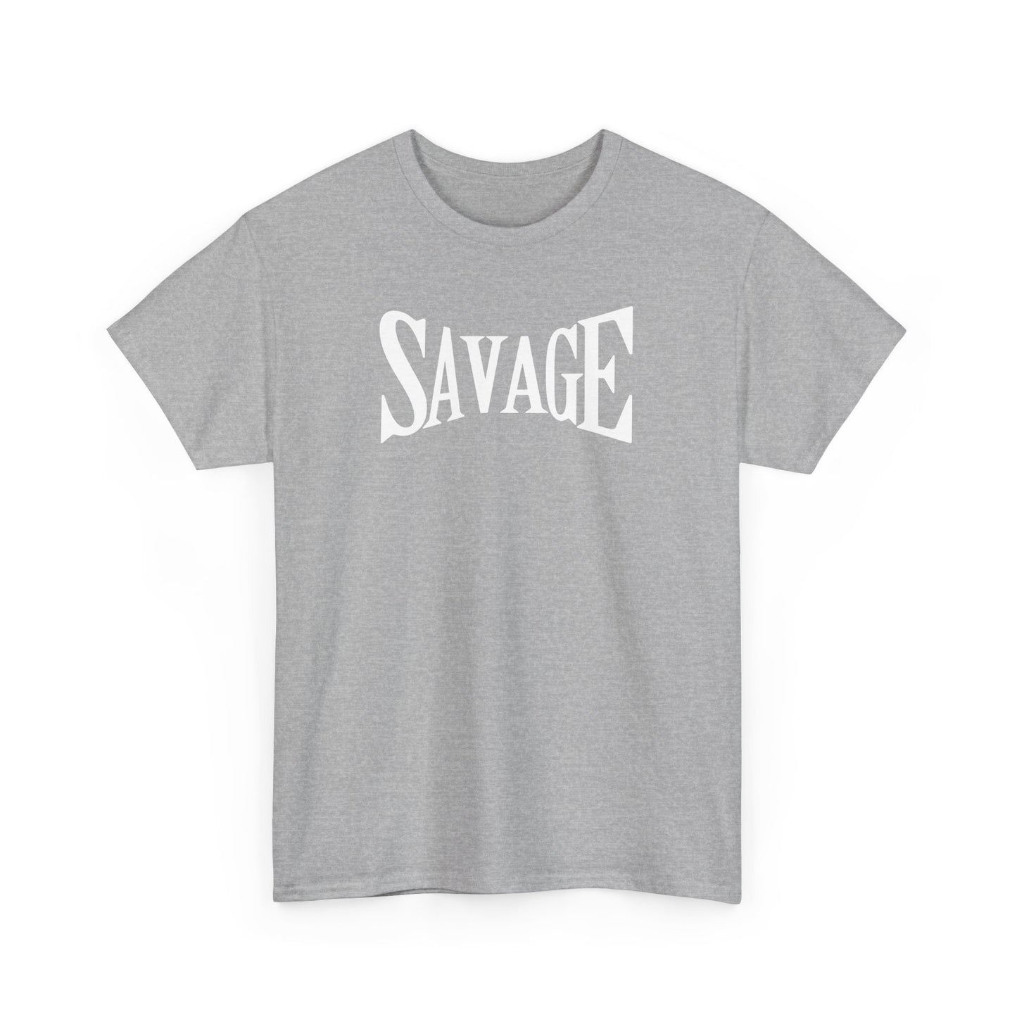 Savage Unisex Heavy Cotton Tee - Bold Graphic Tee for Statement Style