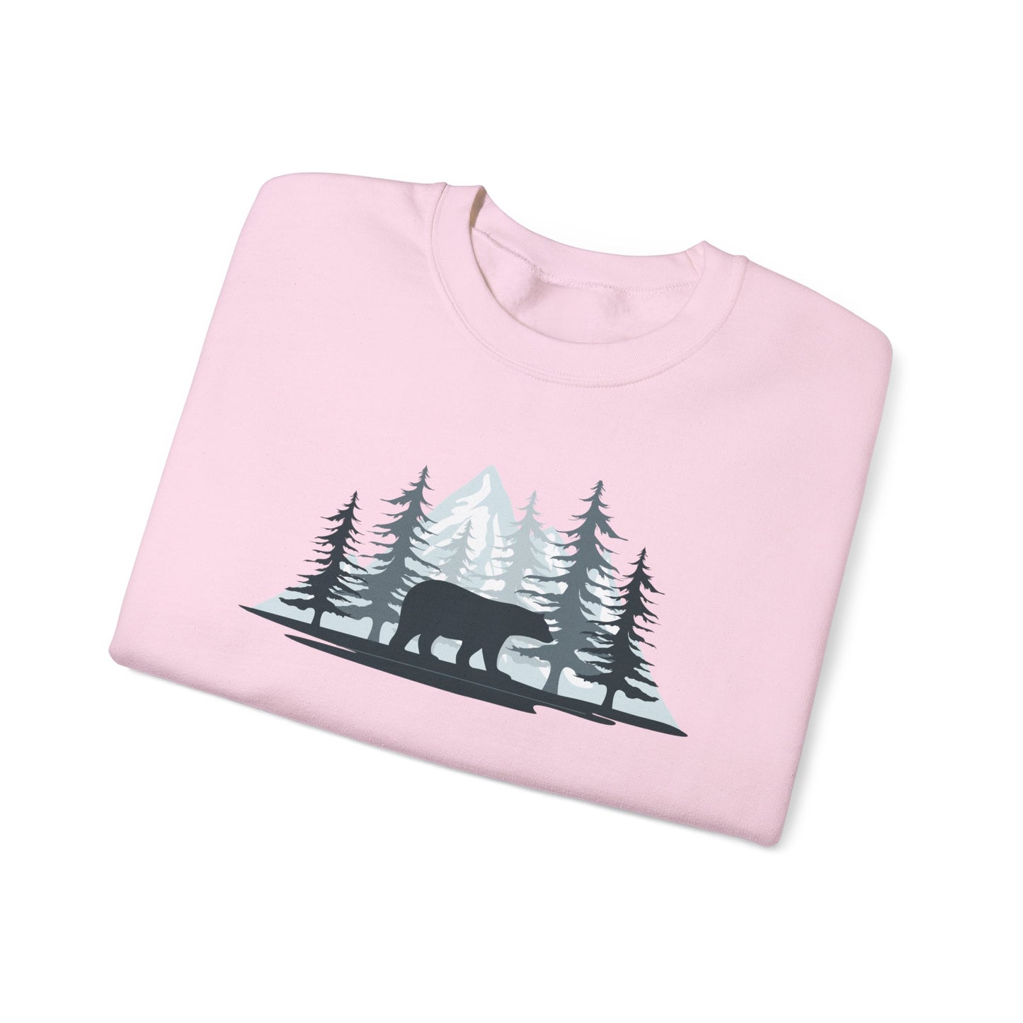 Nature-Inspired Bear Sweatshirt - Unisex Heavy Blend™ Crewneck