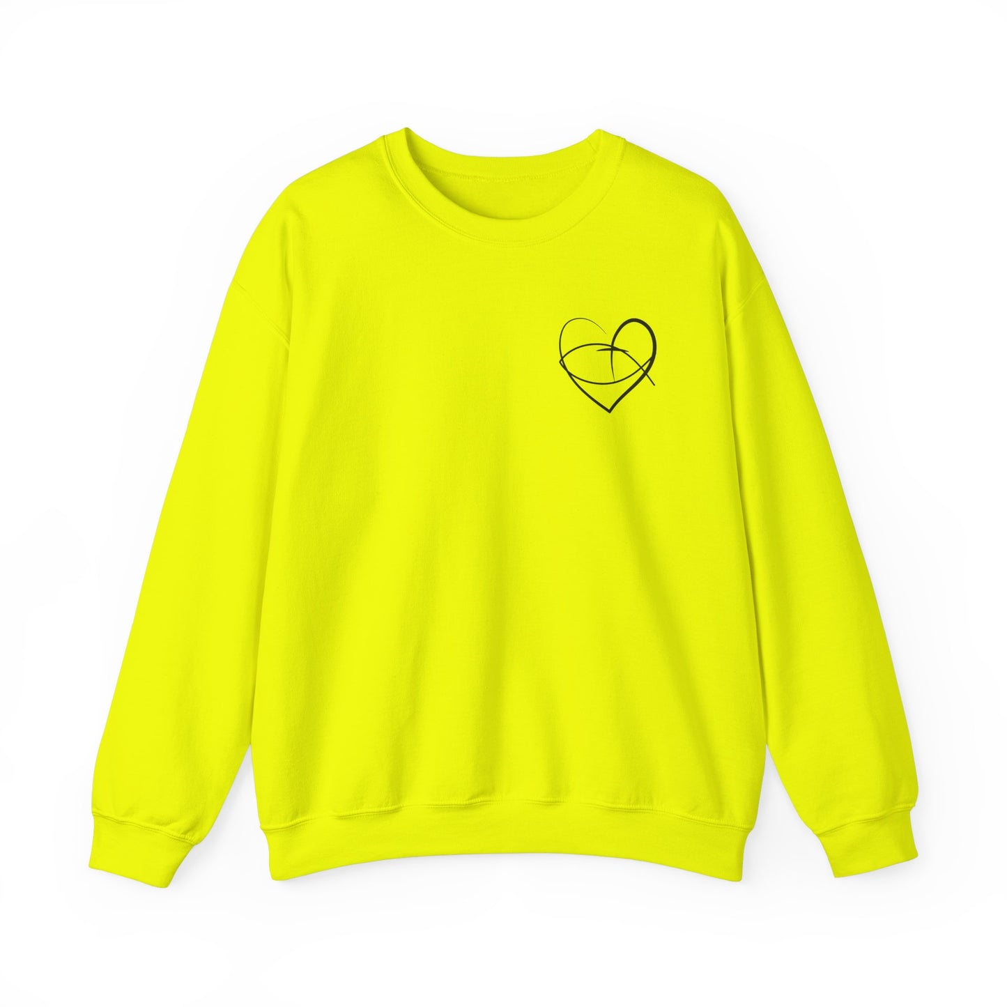 Faithful Heart Unisex Crewneck Sweatshirt - Jesus Design