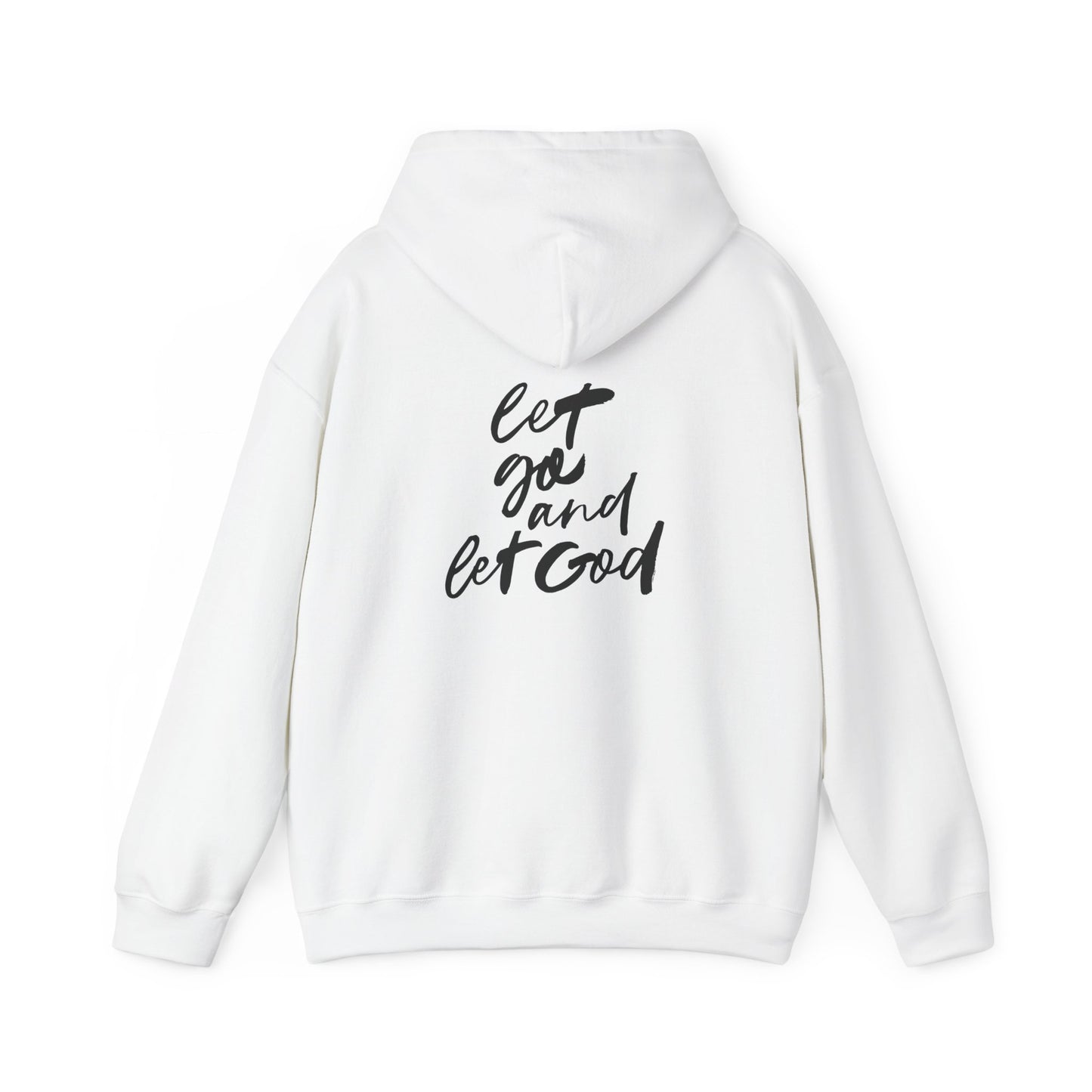 Inspirational Unisex Heavy Blend™ Hooded Sweatshirt - 'Let Go and Let God'