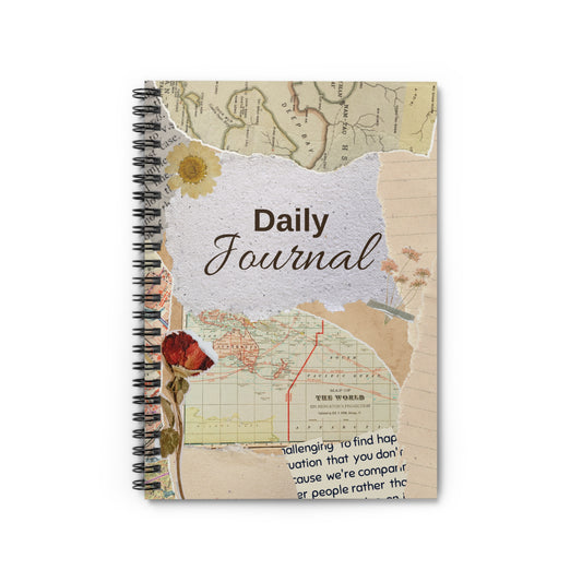 Daily Journal Spiral Notebook - Travel-Inspired Design