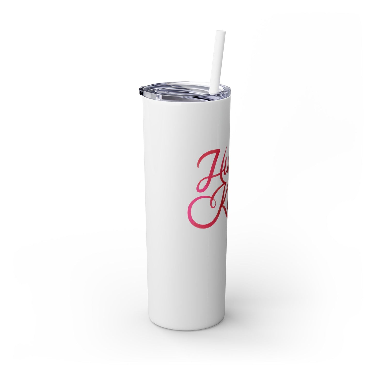 Hugs & Kisses Skinny Tumbler with Straw - 20oz Love Drinkware