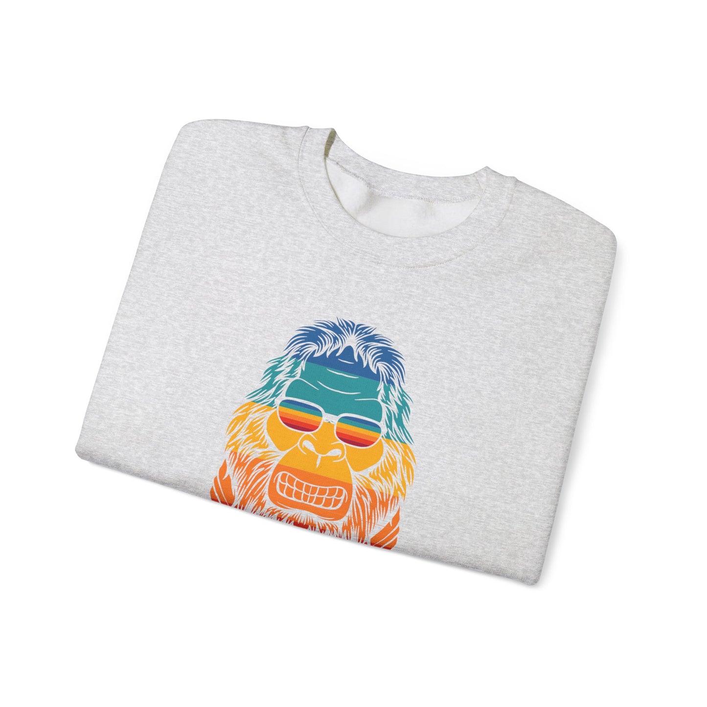 Chill Vibes Sunglass Gorilla Print Unisex Crewneck Sweatshirt