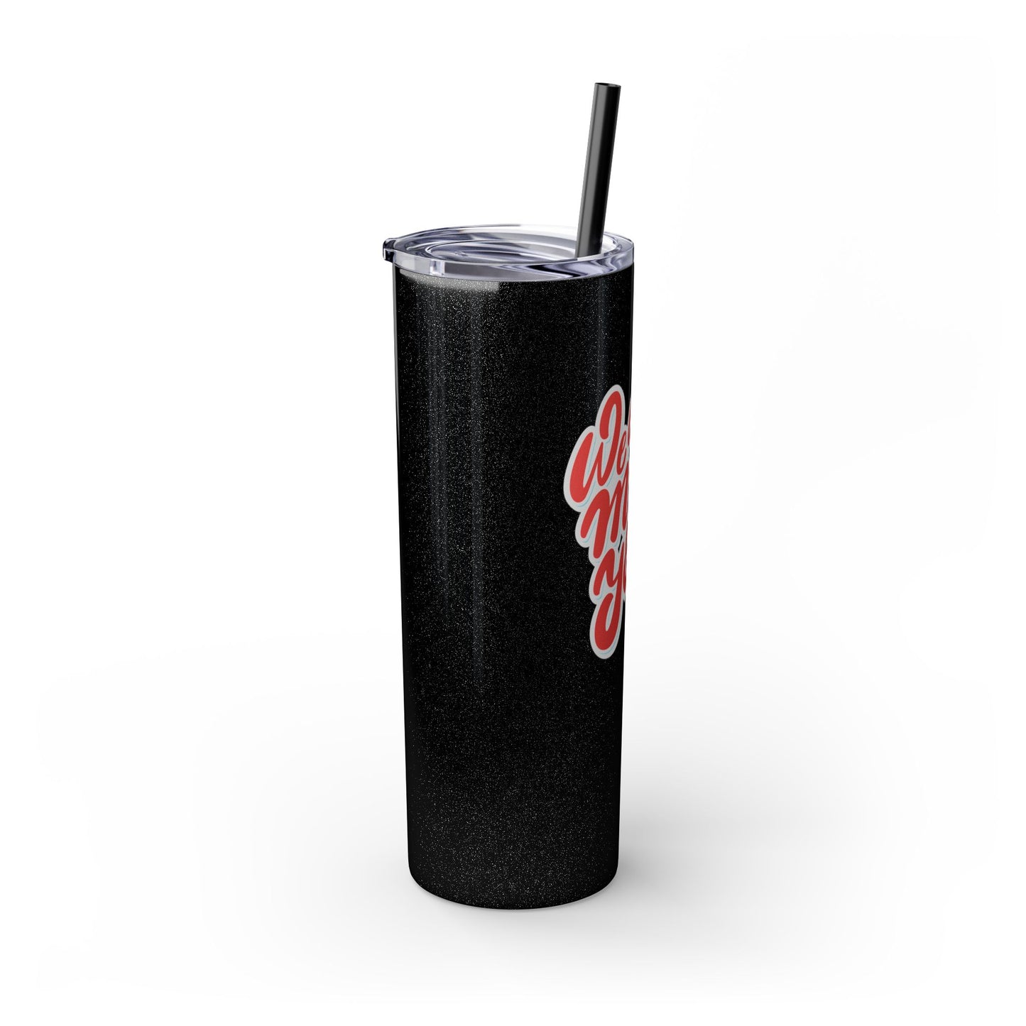 We Will Miss You Skinny Tumbler with Straw - 20oz Travel Mug for Farewell Gifts