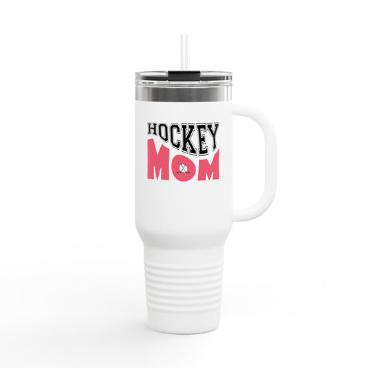 Hockey Mom Insulated Travel Mug | 40oz Coffee Cup for Sporty Moms