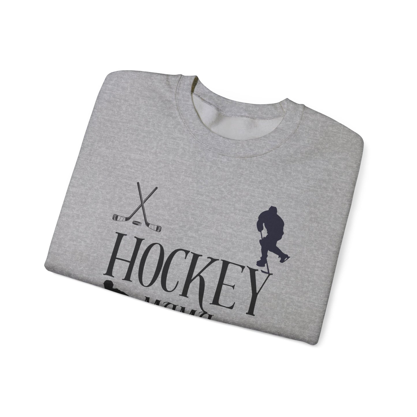 Hockey MAMA black ink - Unisex Heavy Blend™ Crewneck Sweatshirt